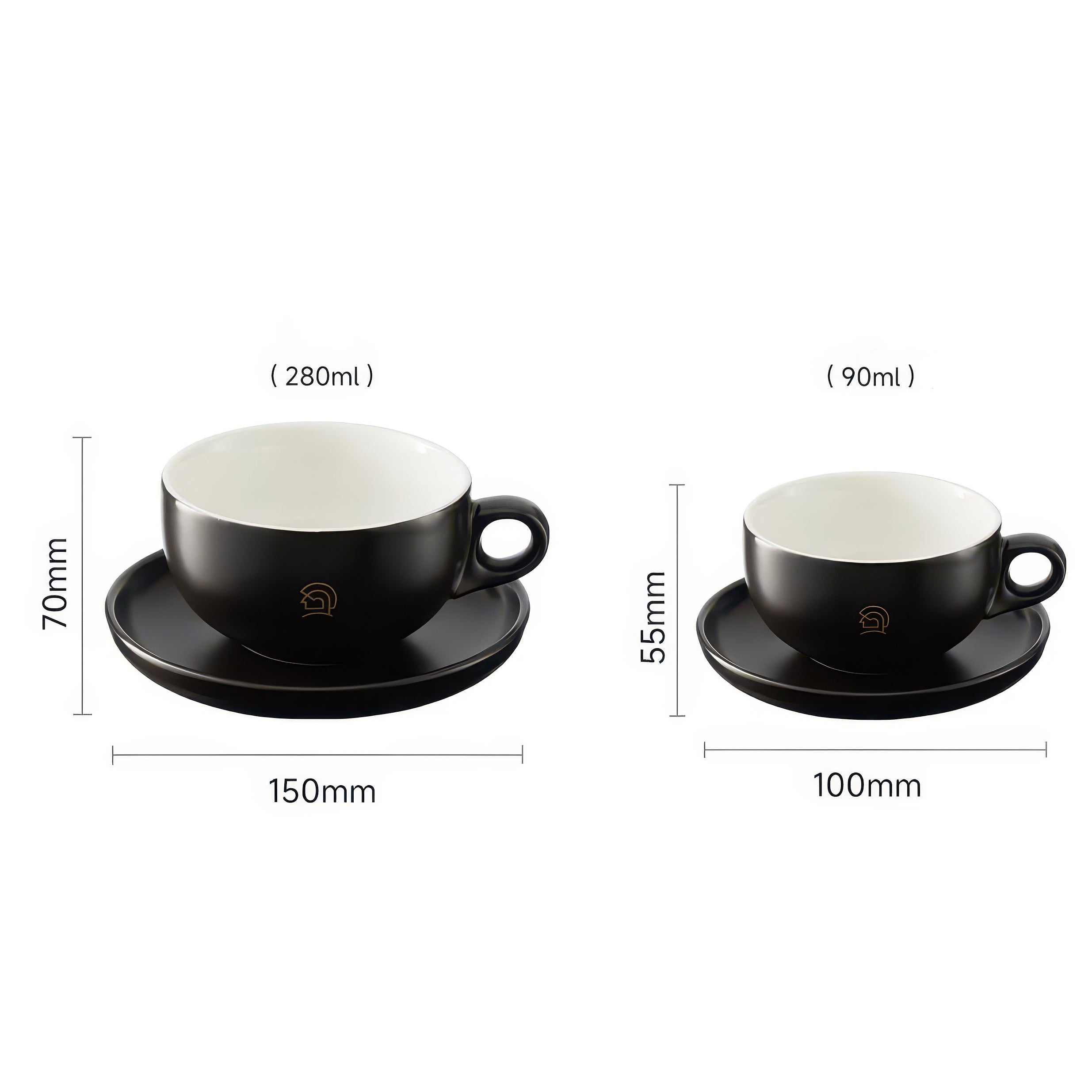 Ceramic Coffee Cup and Saucer Set