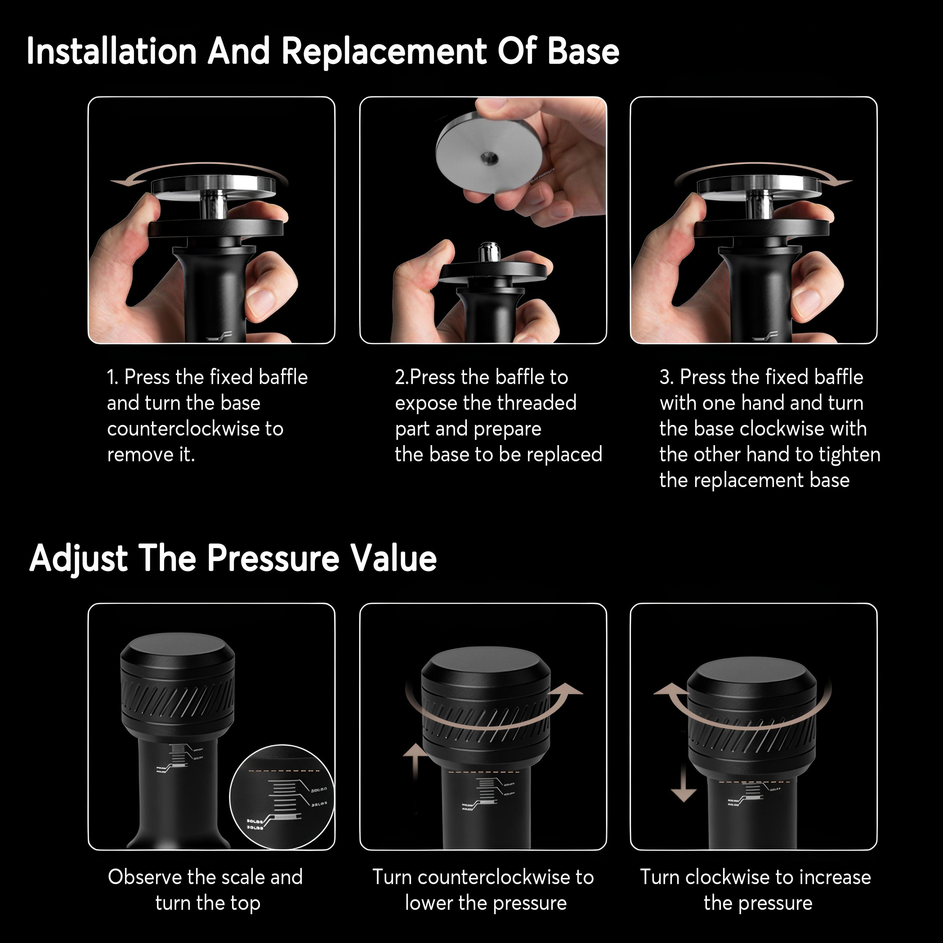 Thor Adjustable Pressure Coffee Tamper