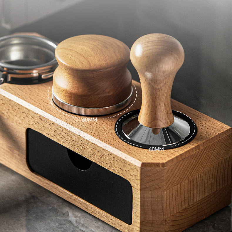 Espresso Tamping Station with Drawer for Storage