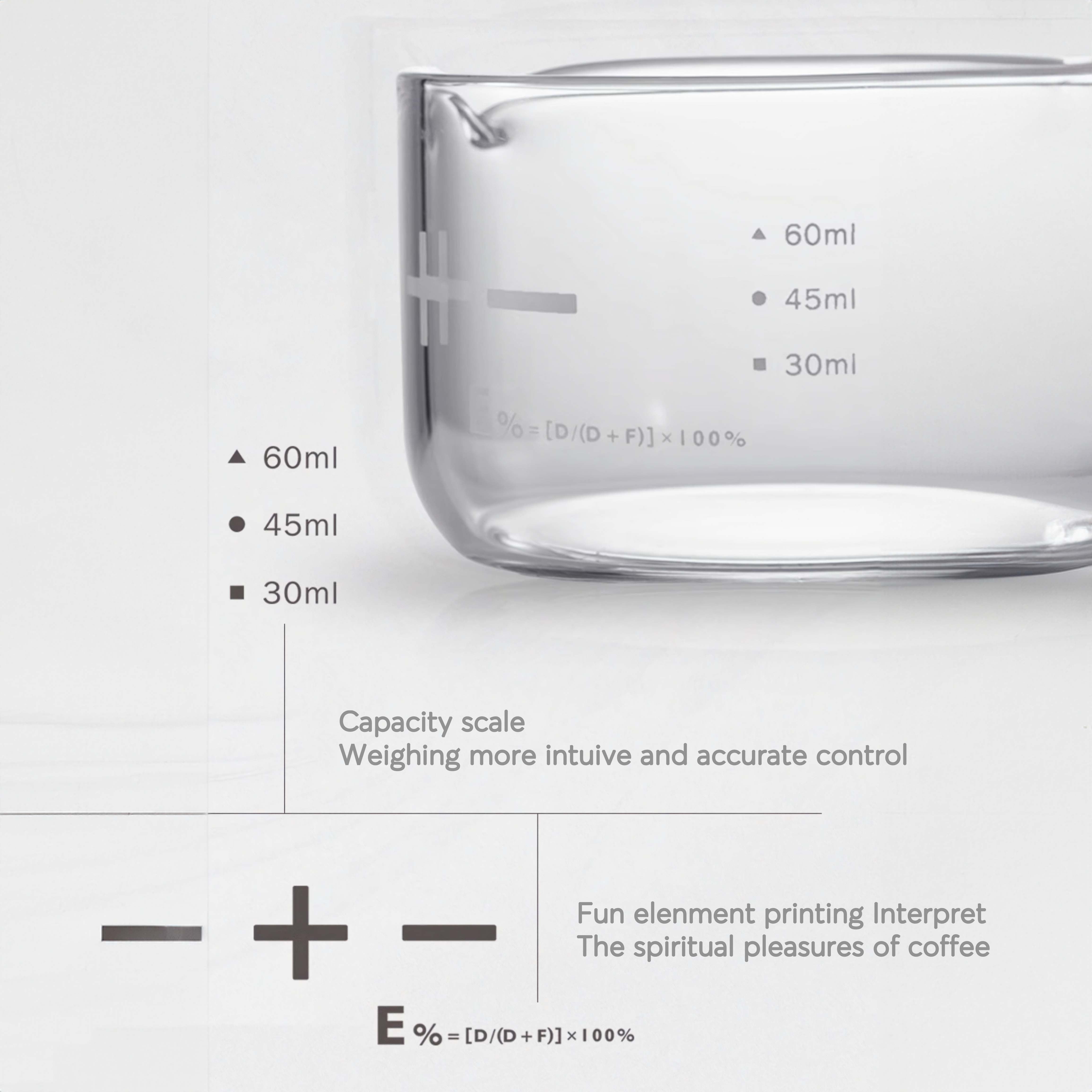 Espresso Shot Glass with Measuring Scale