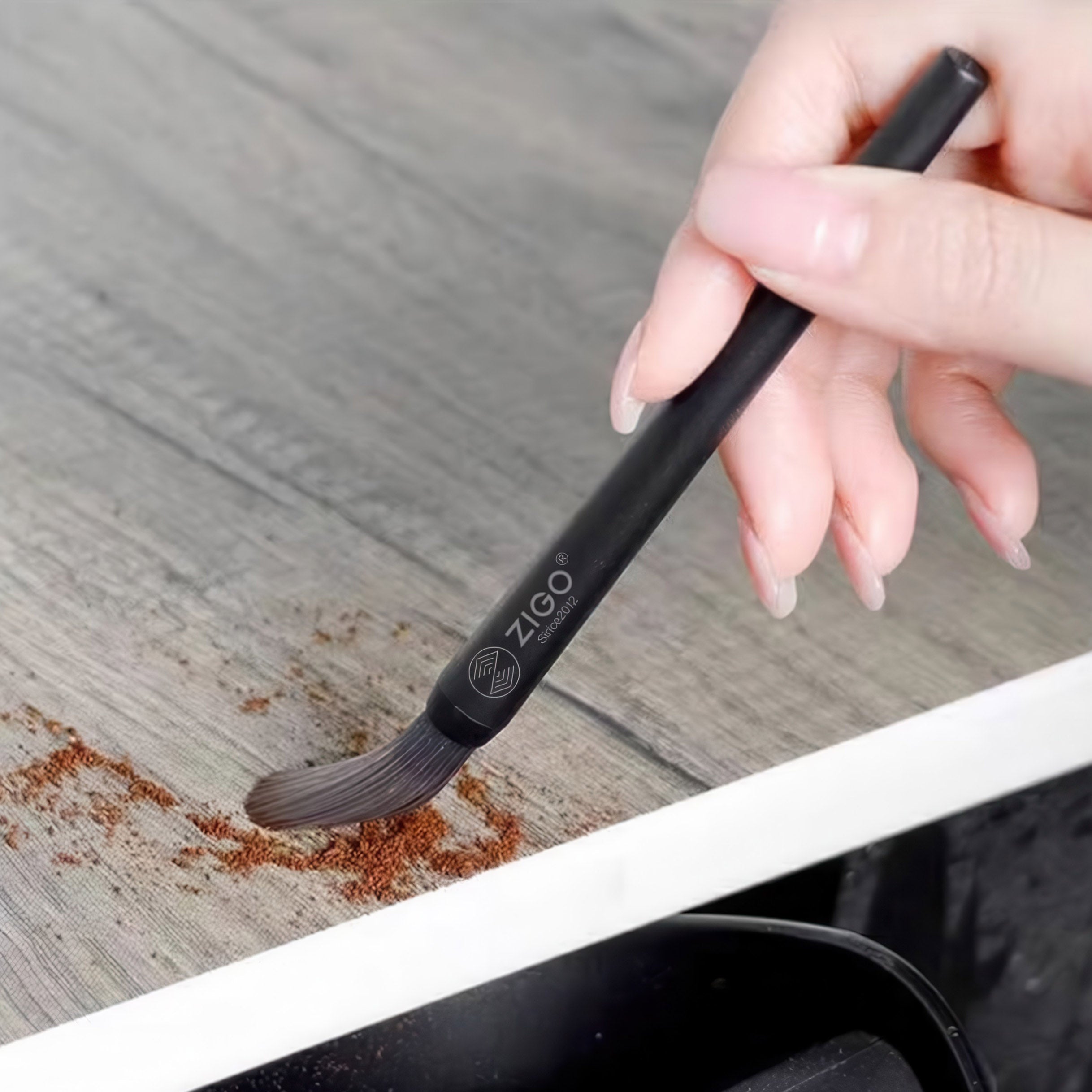 Wooden Coffee Grinder Clean Brush