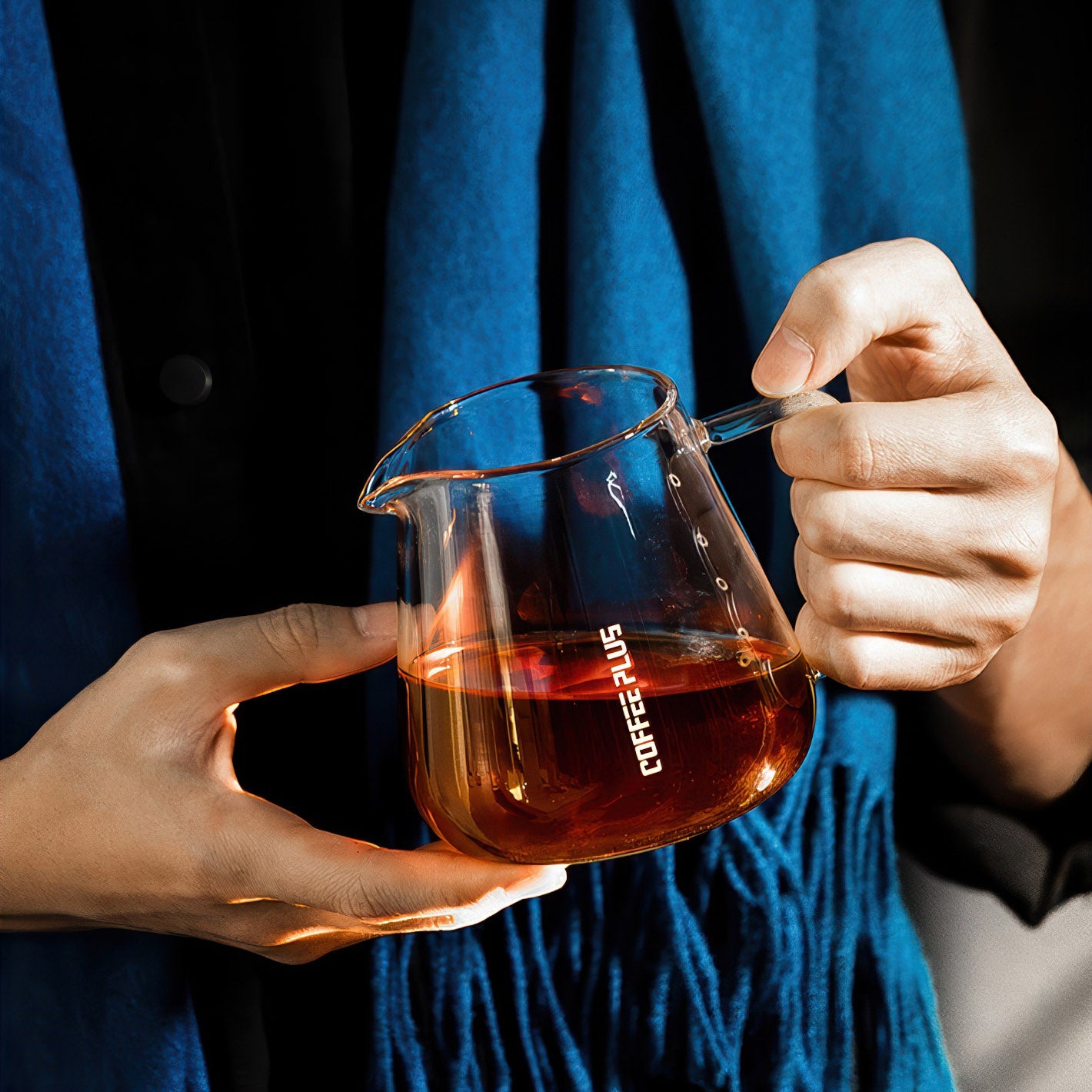 Glass Coffee Server Carafe Hand Brew Pour Over