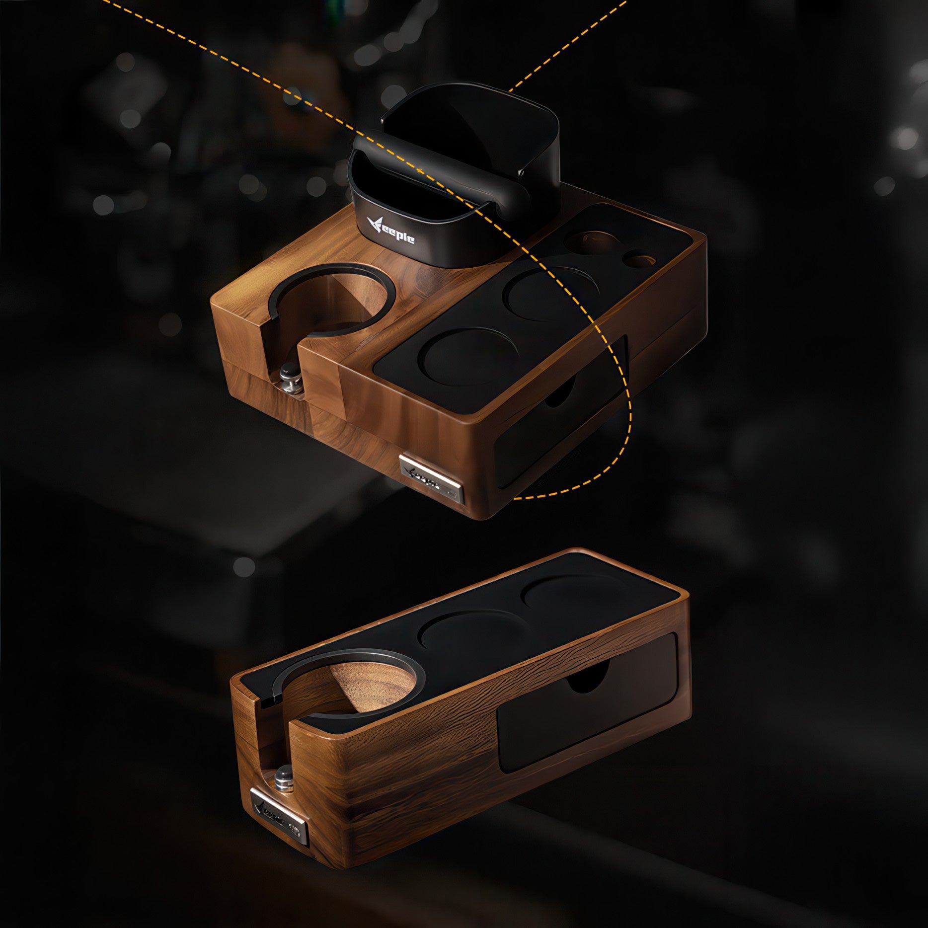 Barista Tamping Station with Knock Box Storage - Thumbnail 3