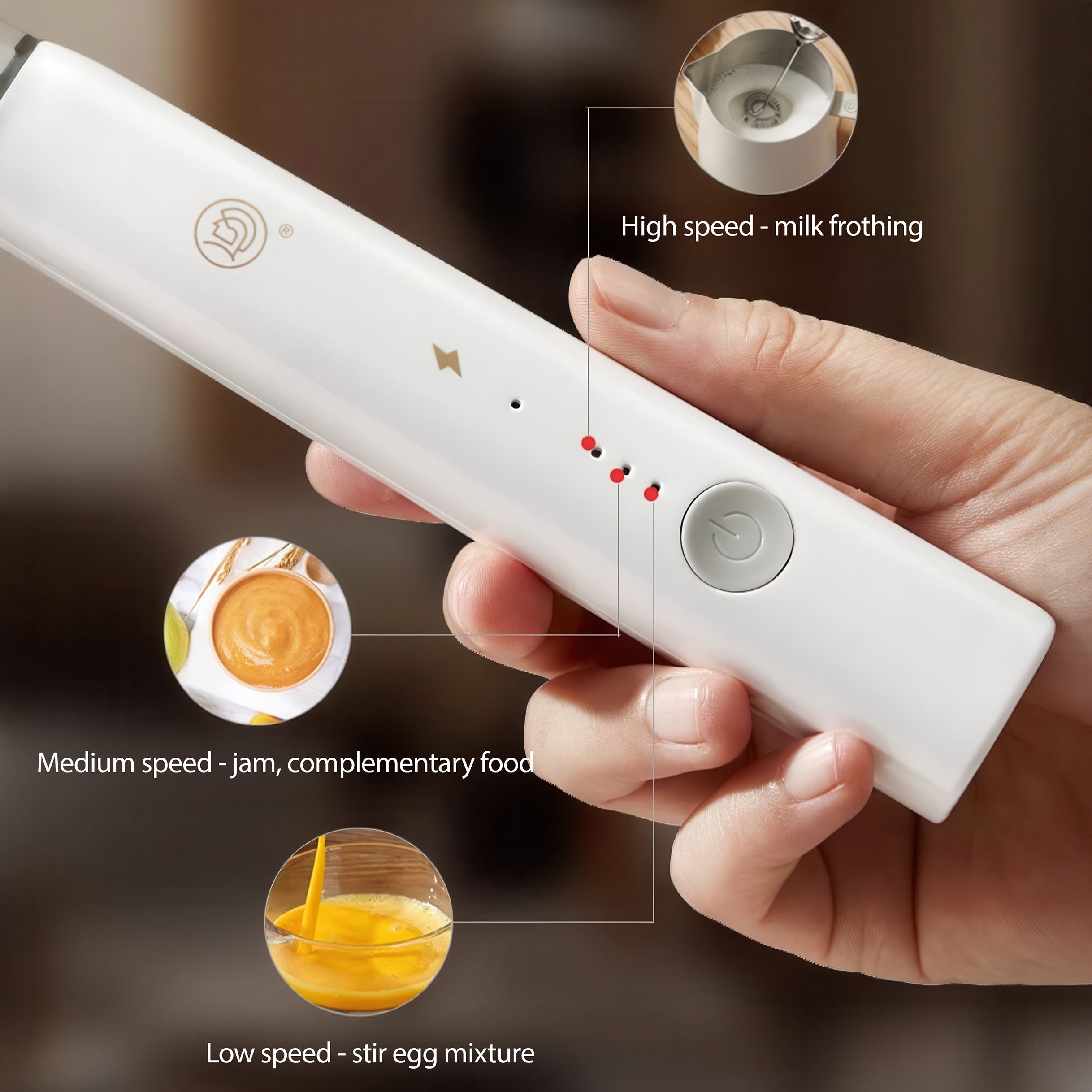 Handheld Milk Frother Electric Foam Maker