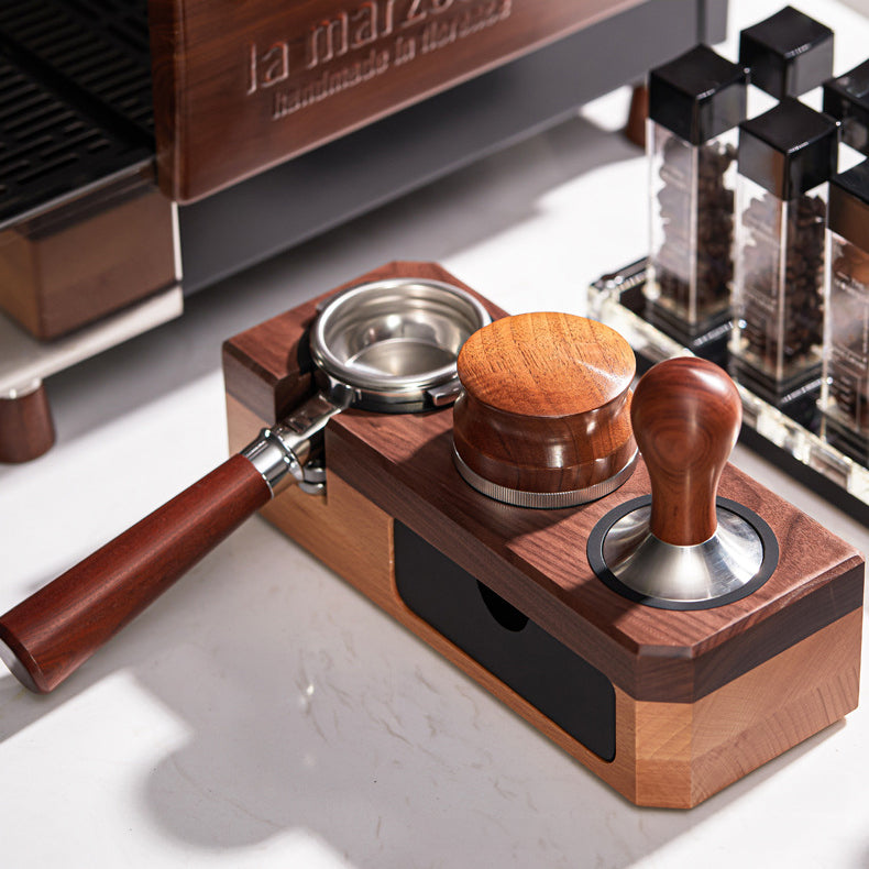 Espresso Tamping Station with Drawer for Storage