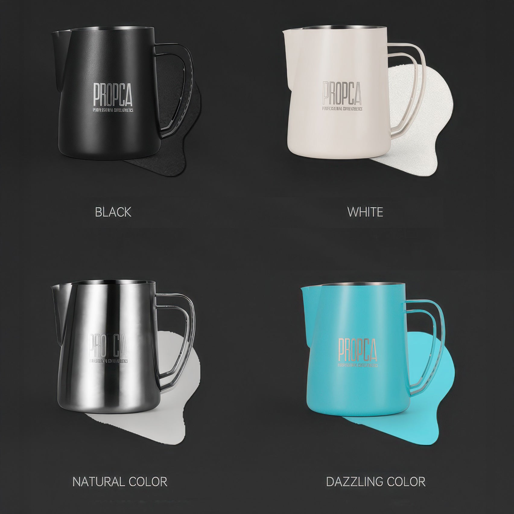 Double Wing Latte Art Pitcher Professional Milk Frothing Cup