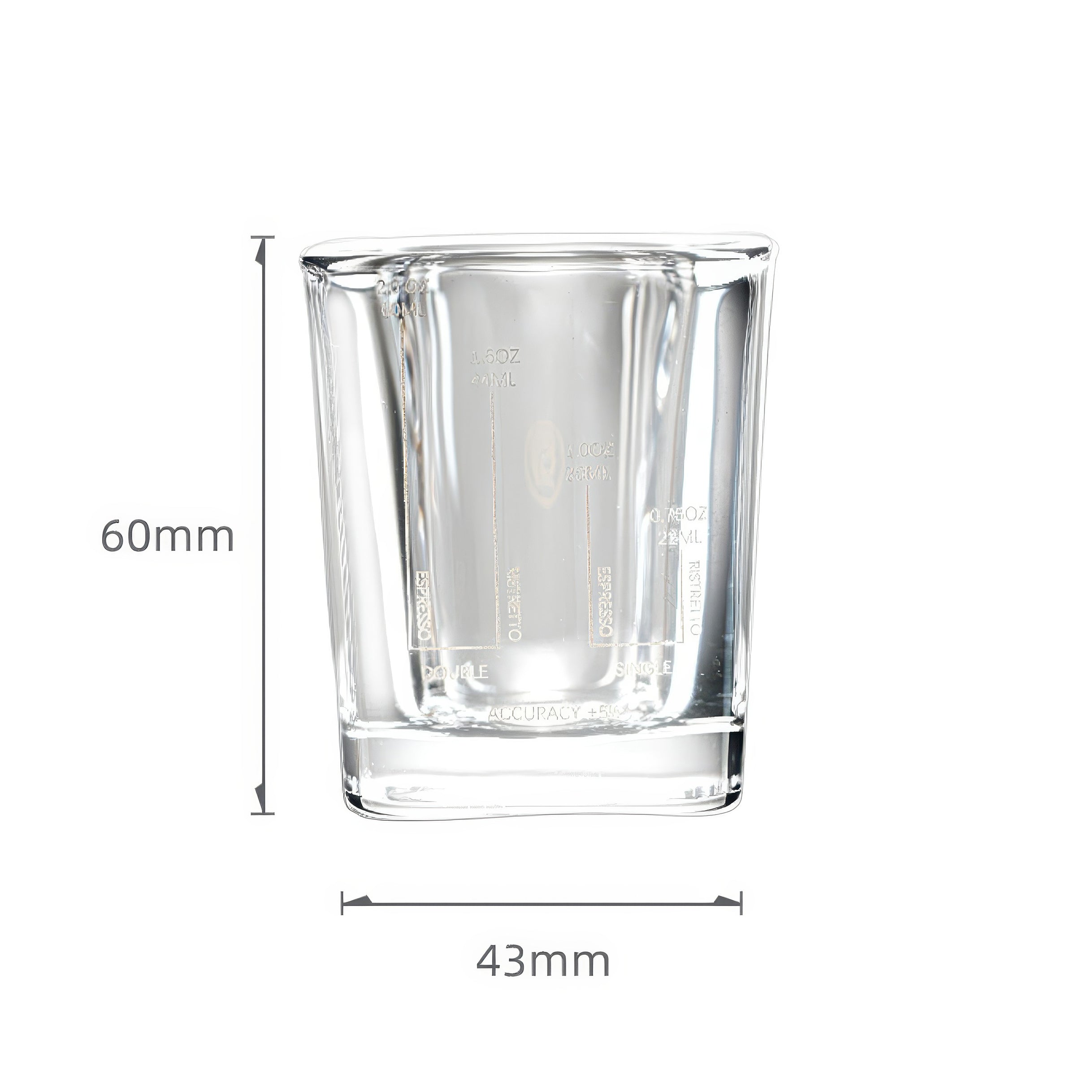 60ML Glass Espresso Shot Cup