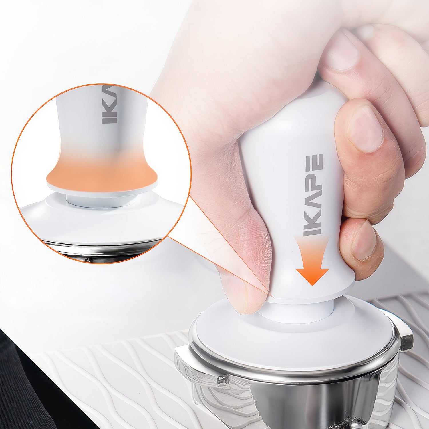 Espresso White Tamper & Distributor