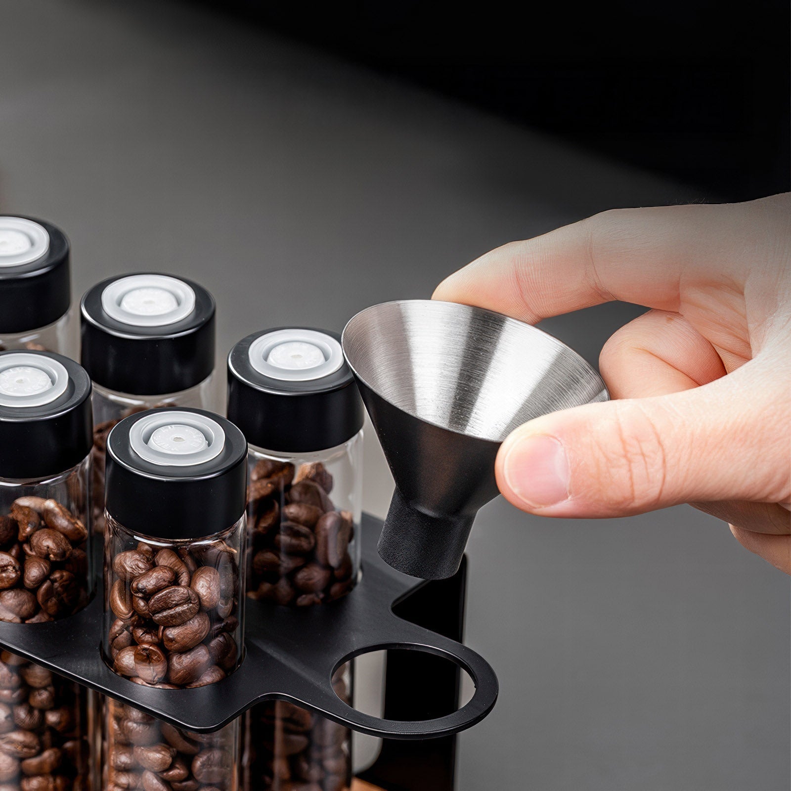 Lab-Style Coffee Storage Bean Rack