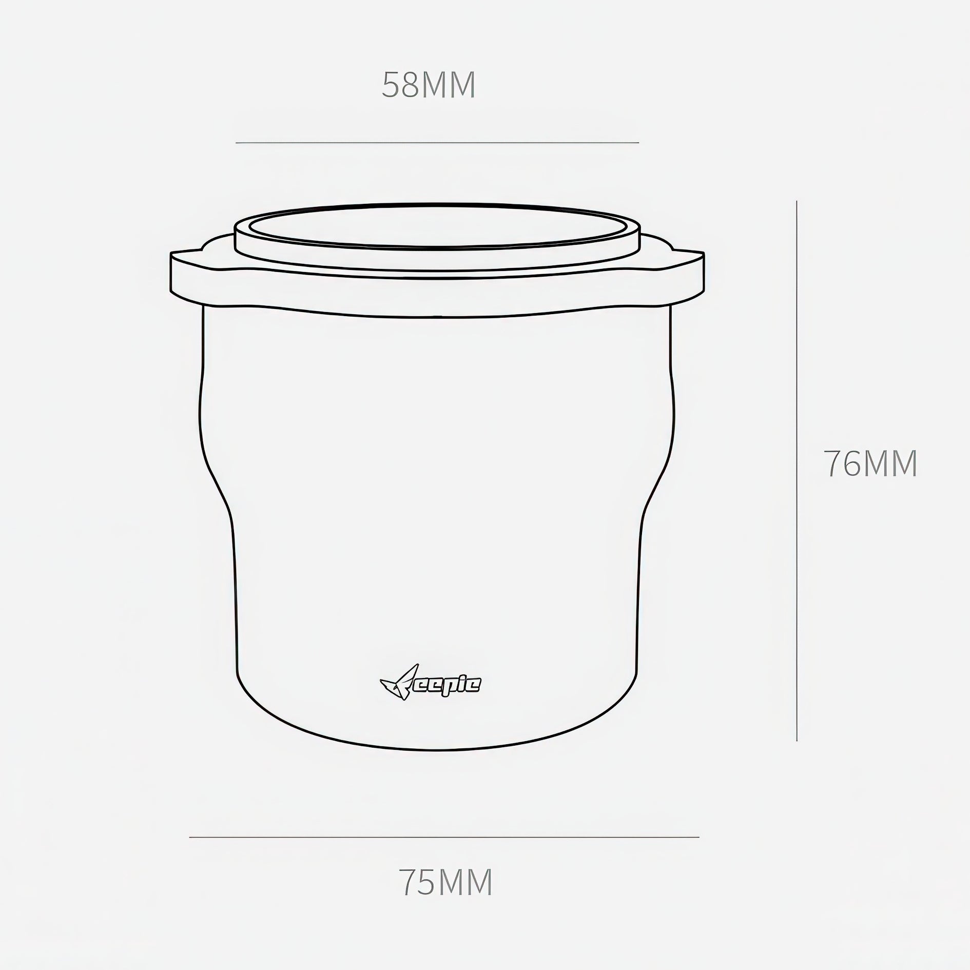 Coffee Dosing Cup Three-Ear Anti-Static