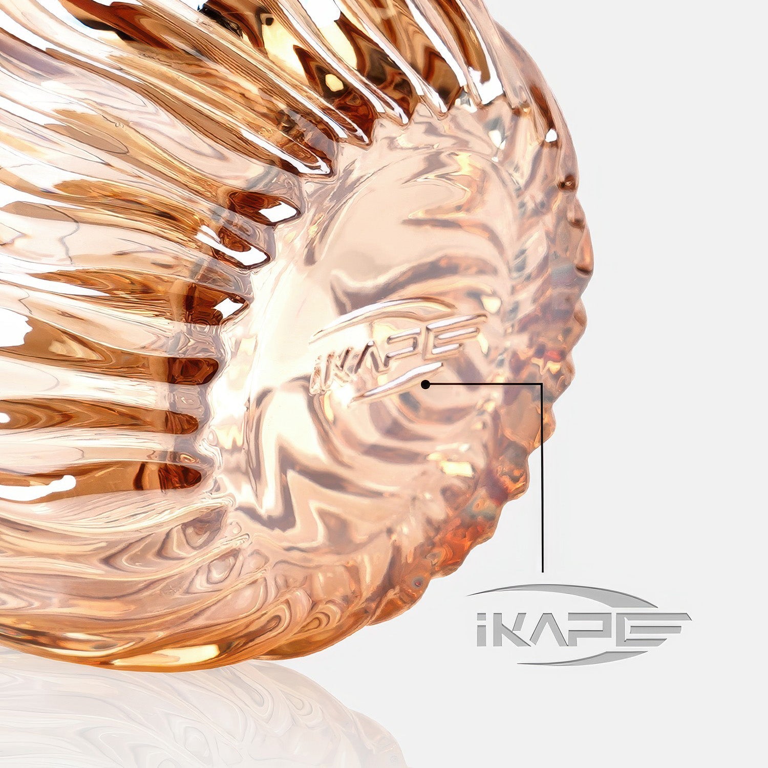 Flame Crystal Cut Glass Coffee Cup