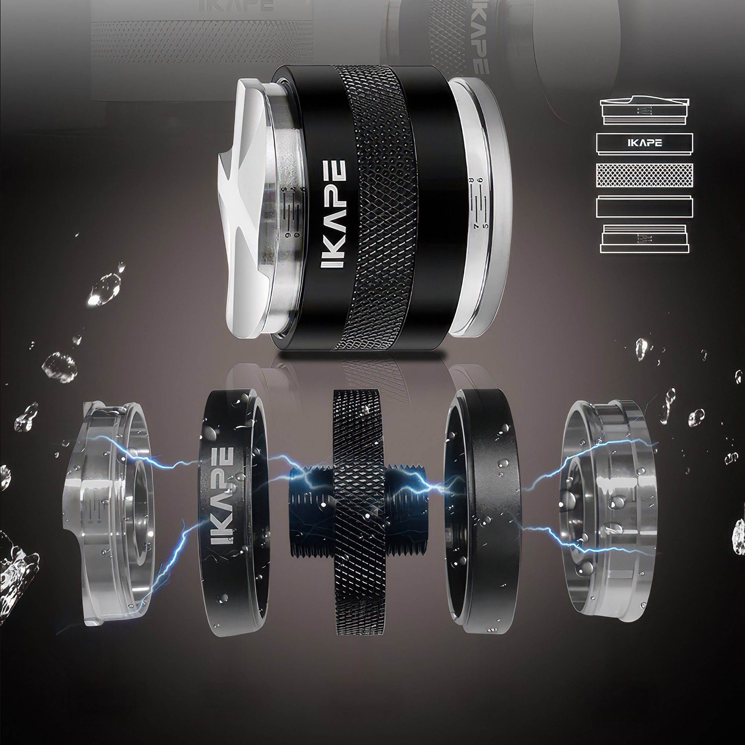 2 in 1 Adjustable Coffee Distributor & Tamper