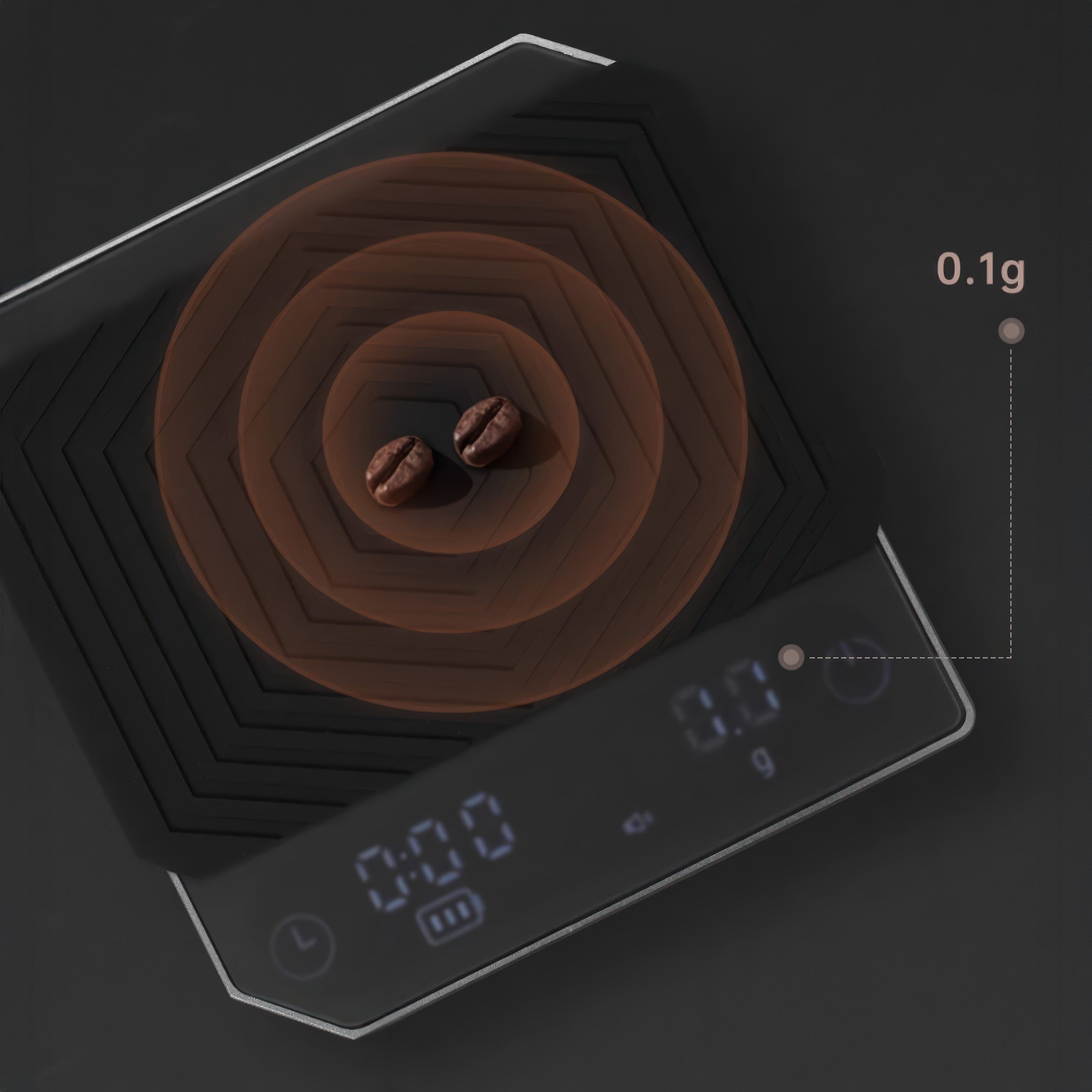 Smart Espresso Scale Compact Metal Body