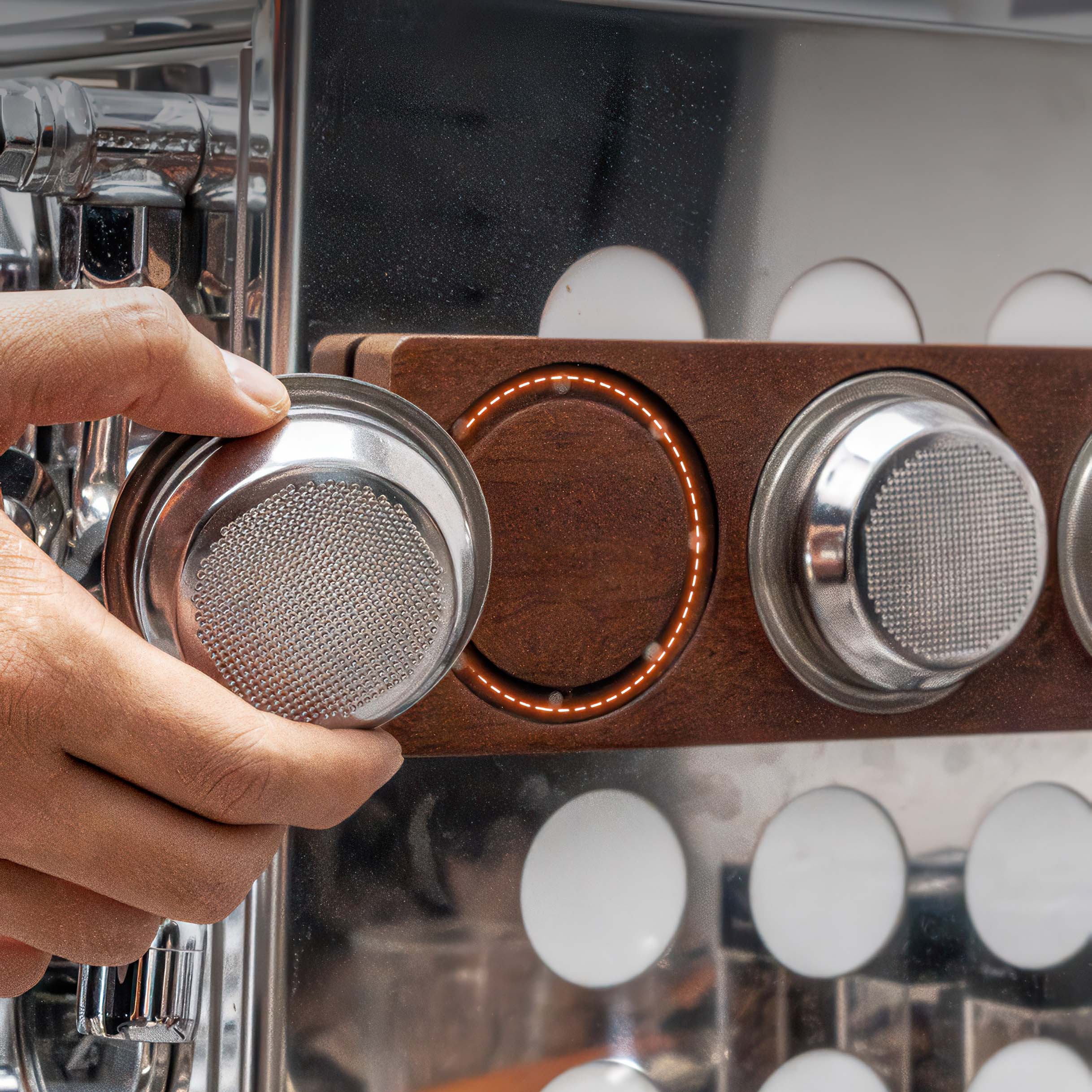 Magnetic Espresso Filter Basket Holder 58MM