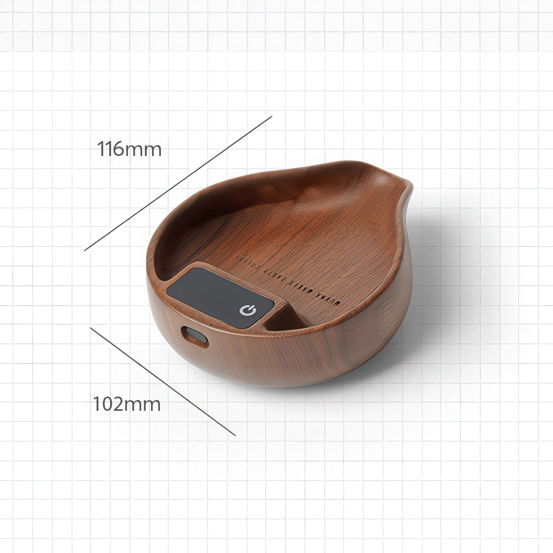 Electronic Walnut Coffee Scale With Leaf Shade