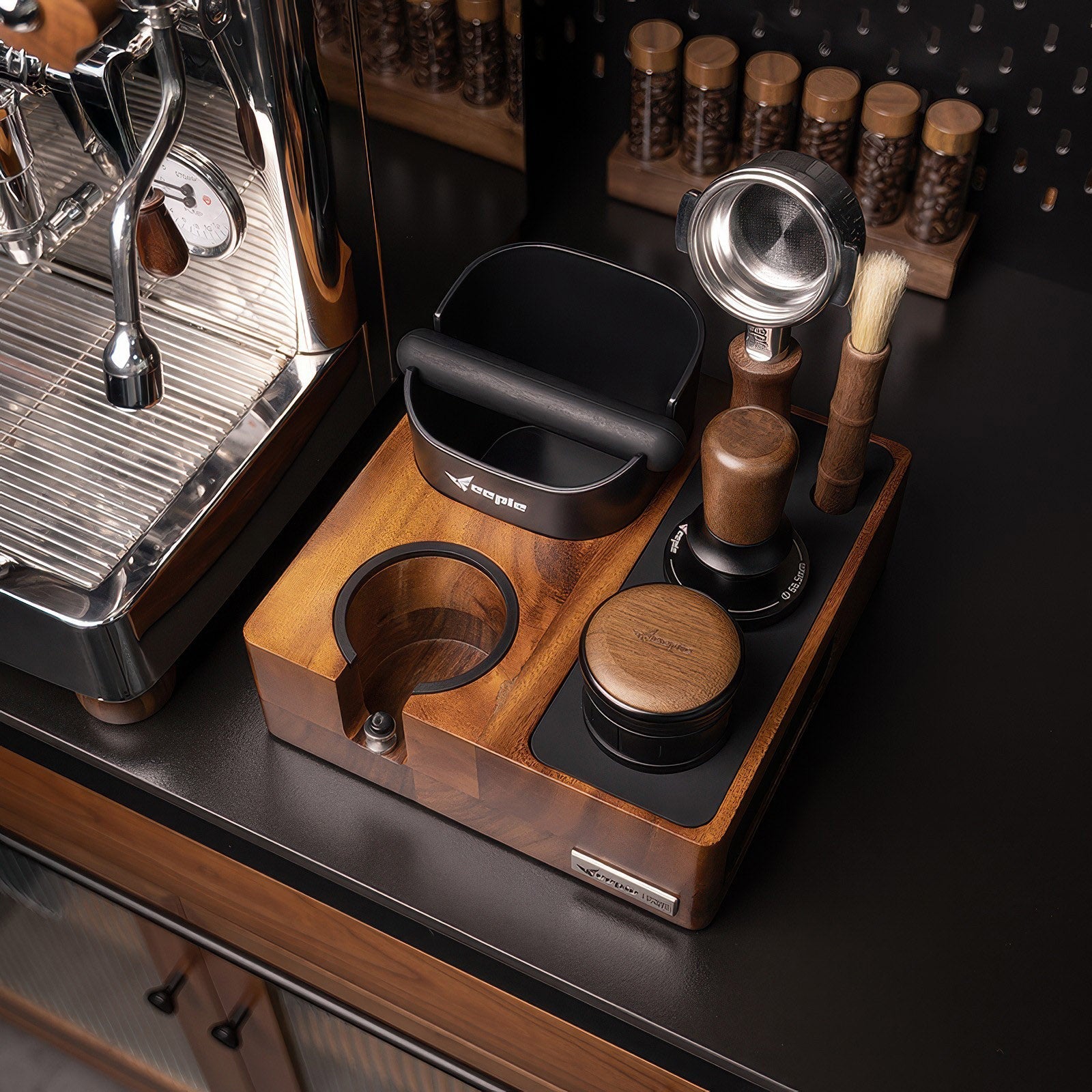 Barista Tamping Station with Knock Box Storage - Thumbnail 5
