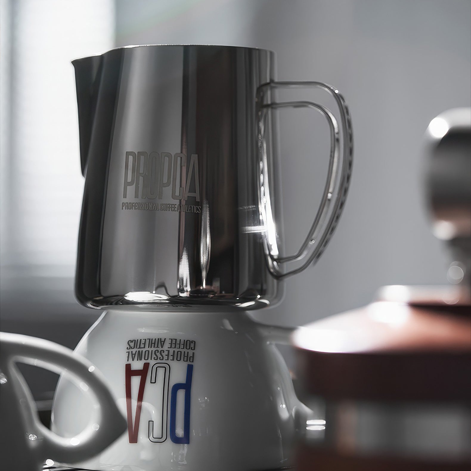 Double Wing Latte Art Pitcher Professional Milk Frothing Cup