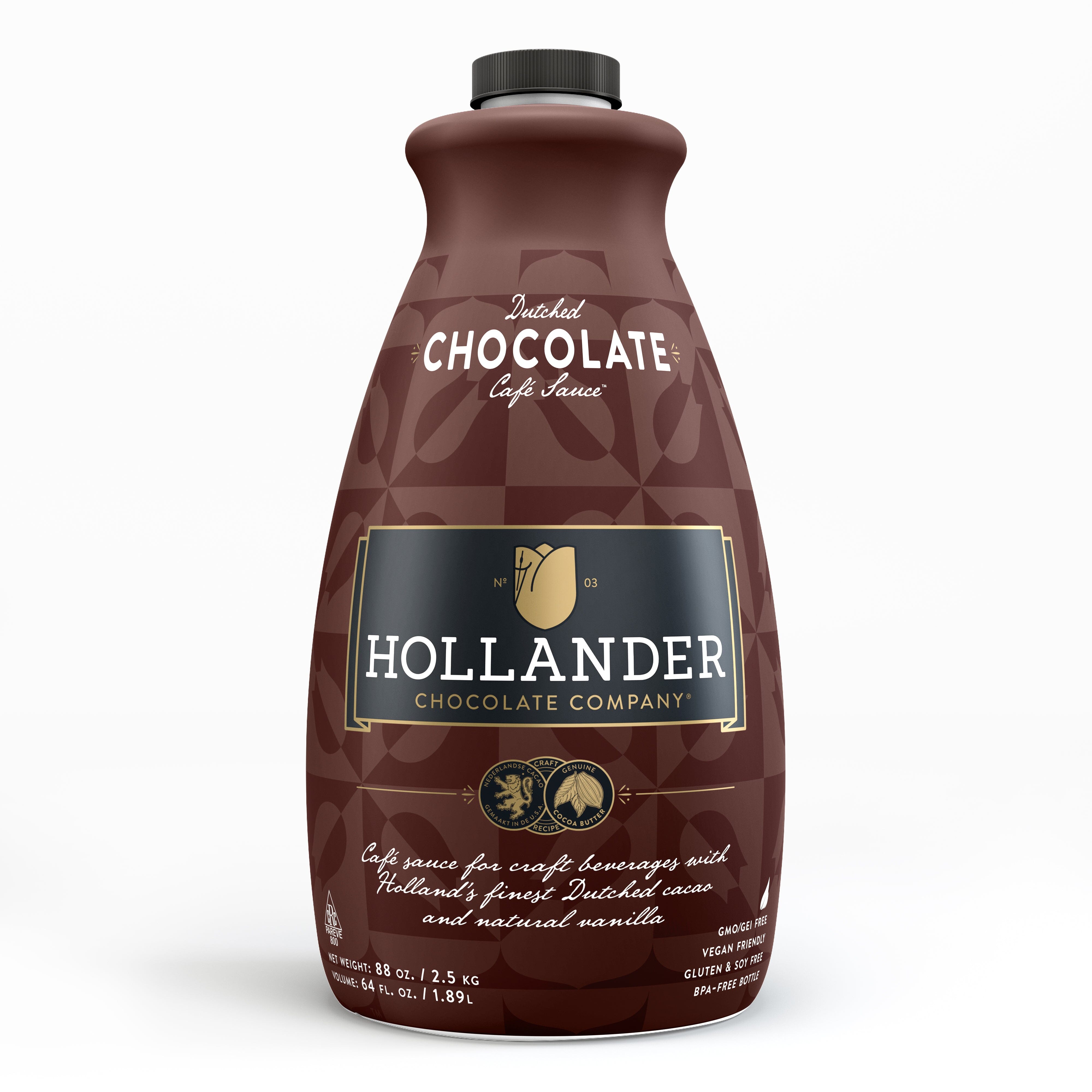 Hollander Chocolate Sweet Ground Dutched Chocolate Sauce