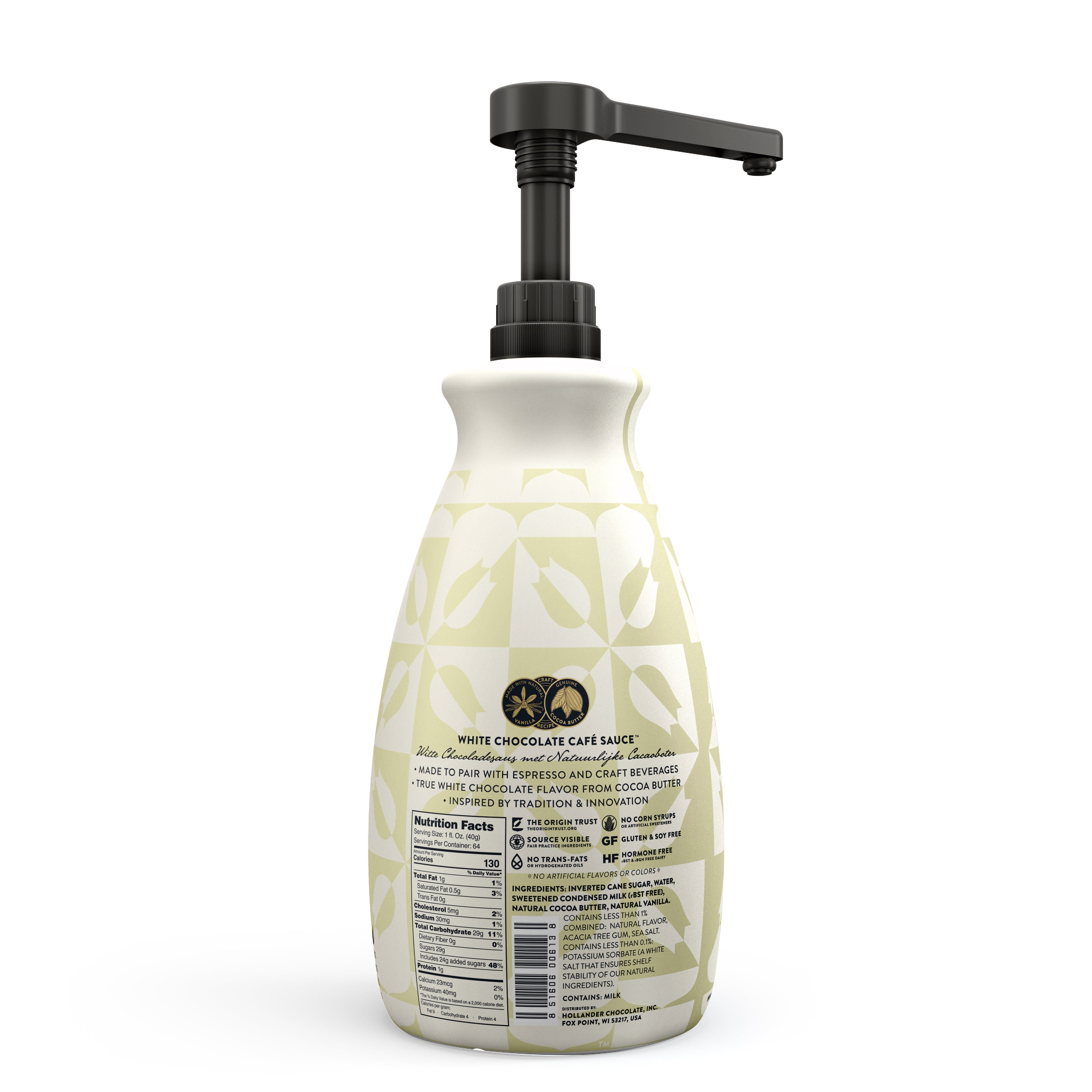 Hollander Chocolate Sweet Ground White Chocolate Sauce
