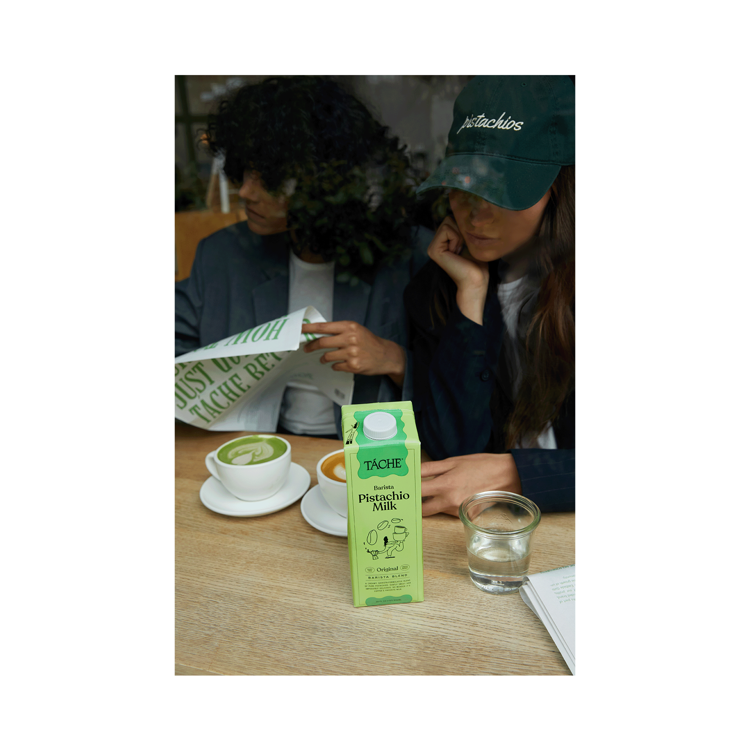 Táche Barista Edition Pistachio Nut Milk - 4 cases of 6, 32oz cartons (24 total)