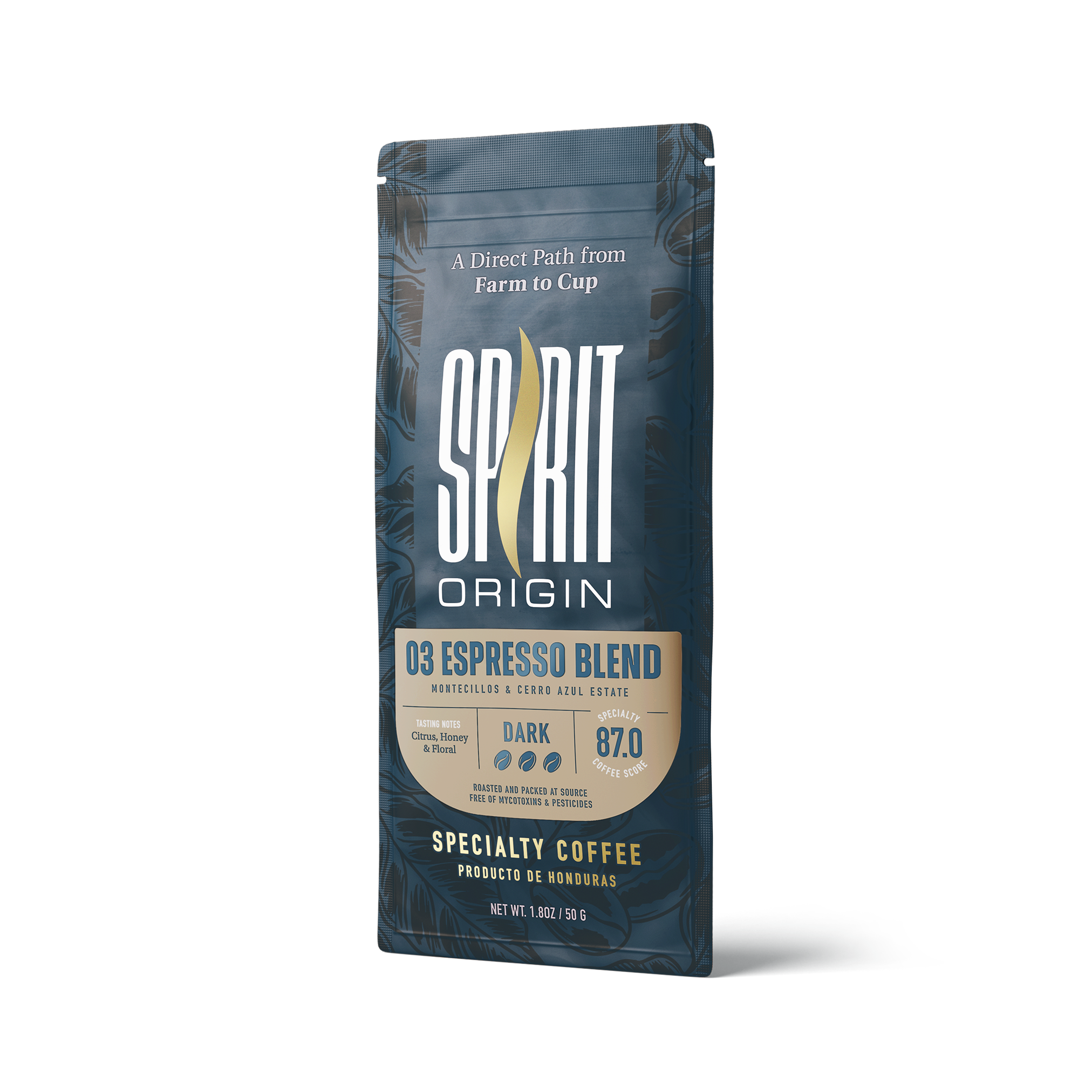 Honduran Espresso Blend Coffee 1.8oz (50g) Sample bag