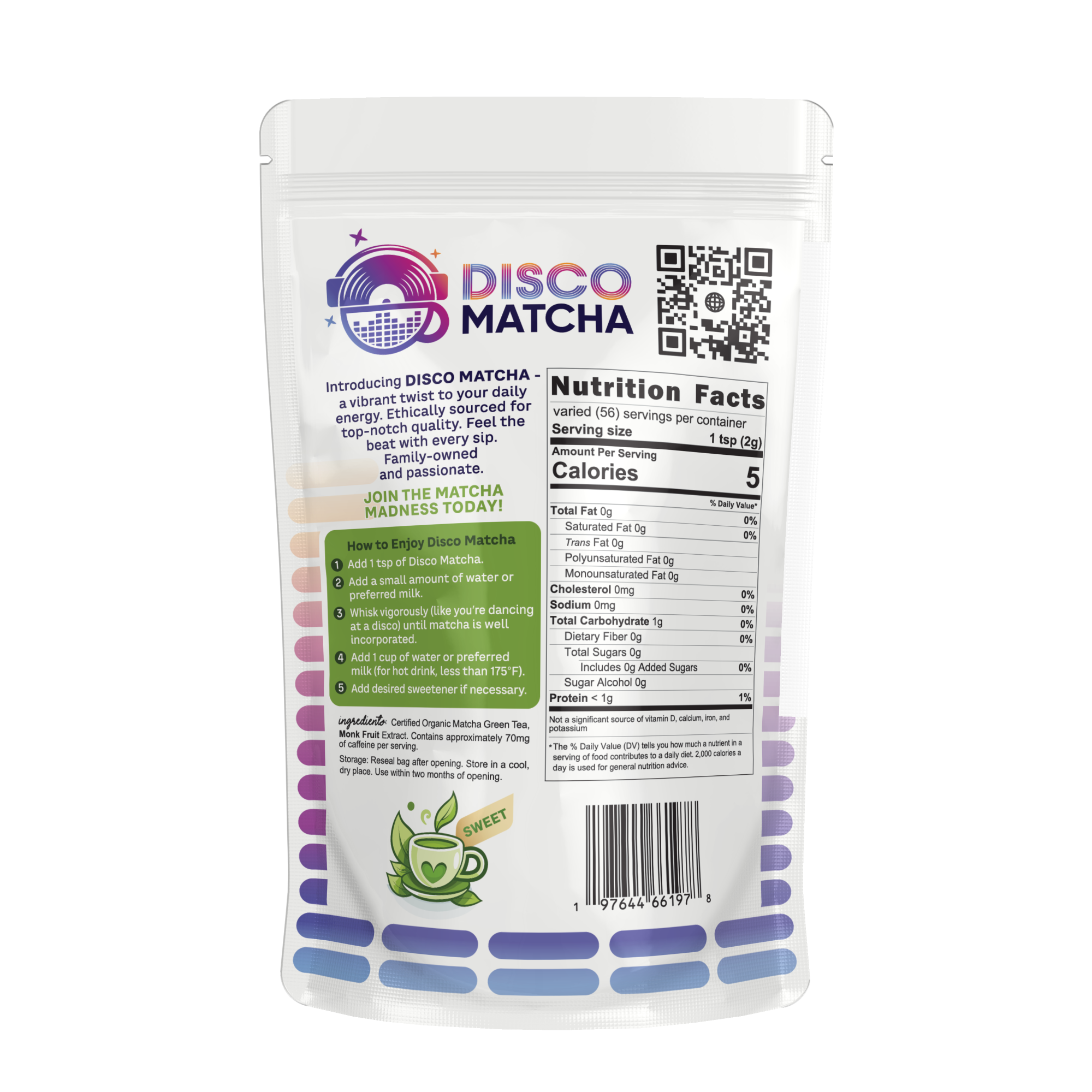 Disco Matcha Sweetened