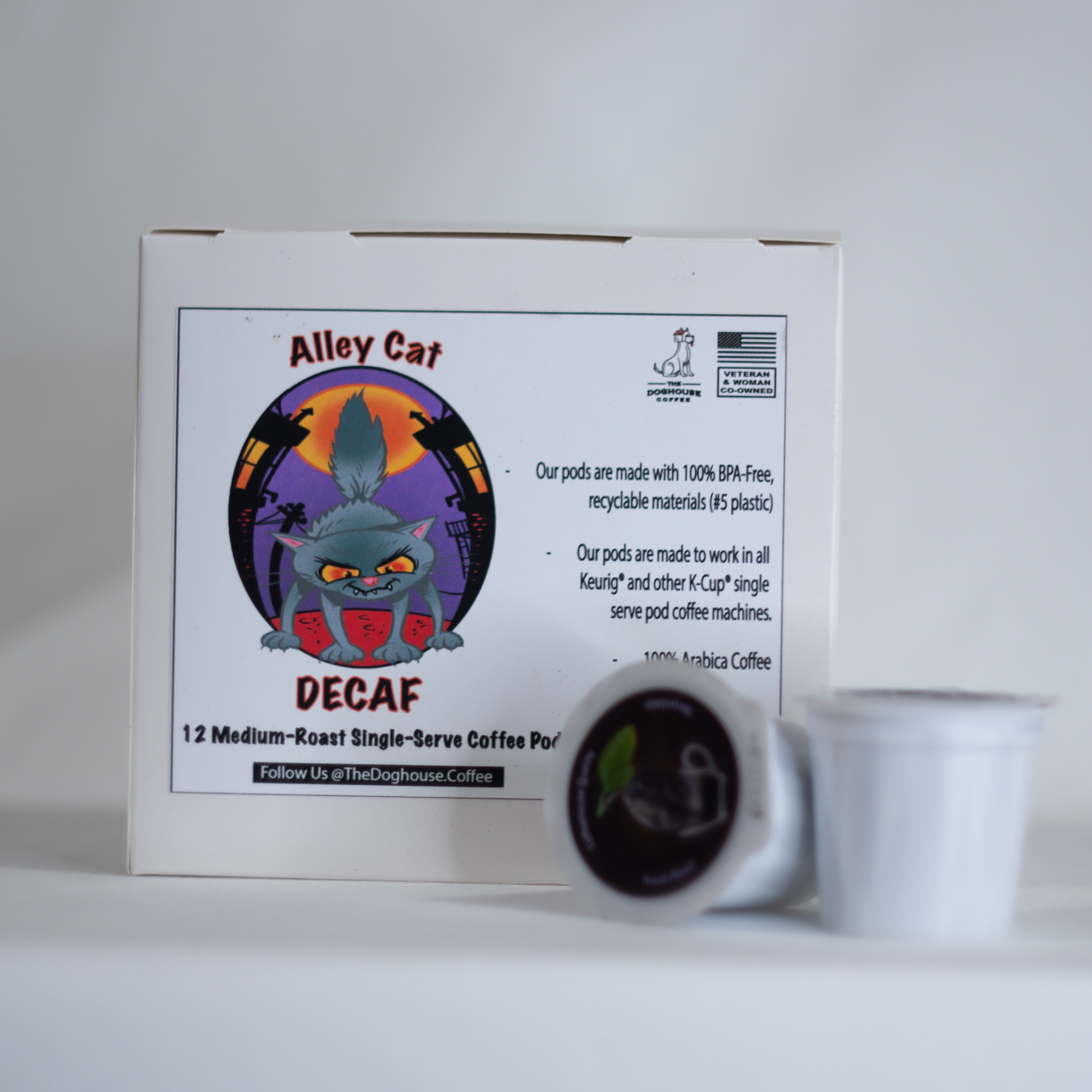 Alley Cat Decaf K-Cups (12 Pods)