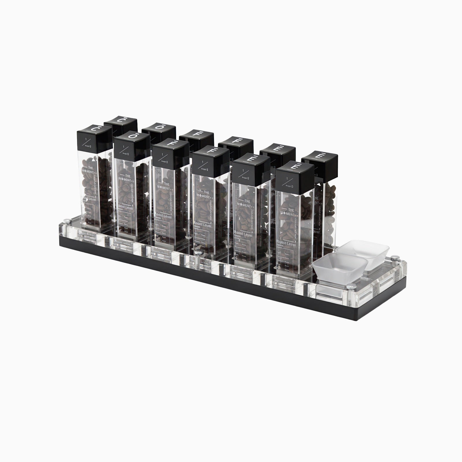 Premium Tubes Coffee Bean Cellars With Stand