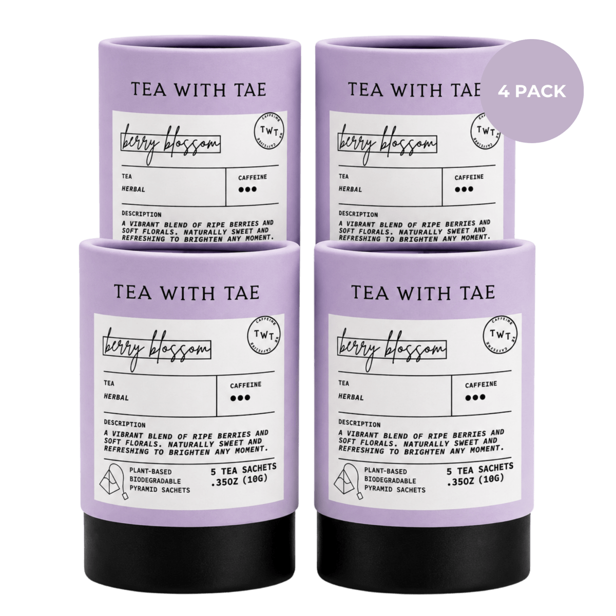 Berry Blossom Mini Tea Tube (5 tea bags)