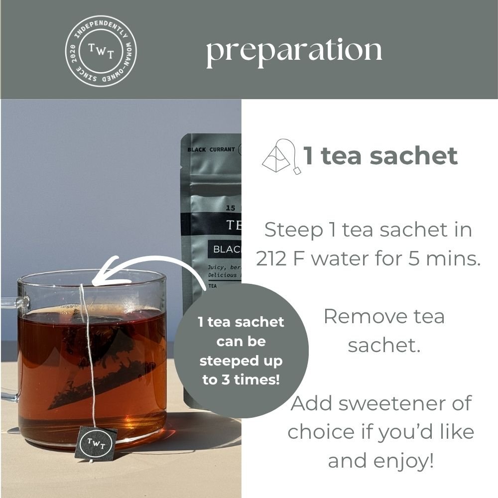 Black Currant Hot Tea Pouch