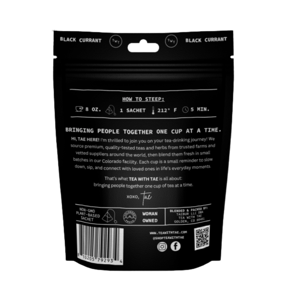 Black Currant Hot Tea Pouch