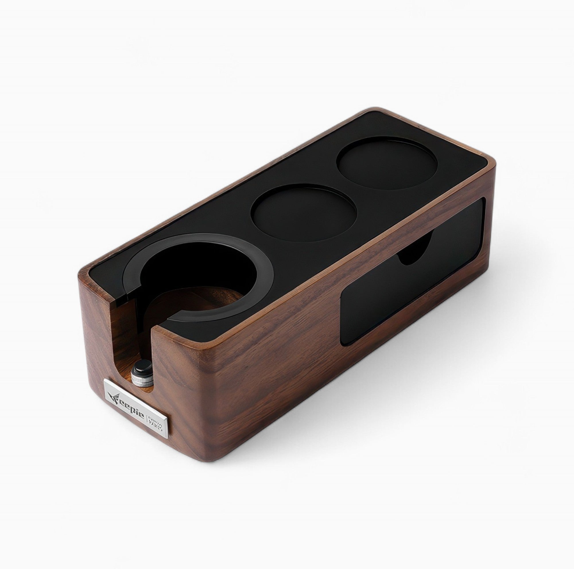 Barista Tamping Station with Knock Box Storage