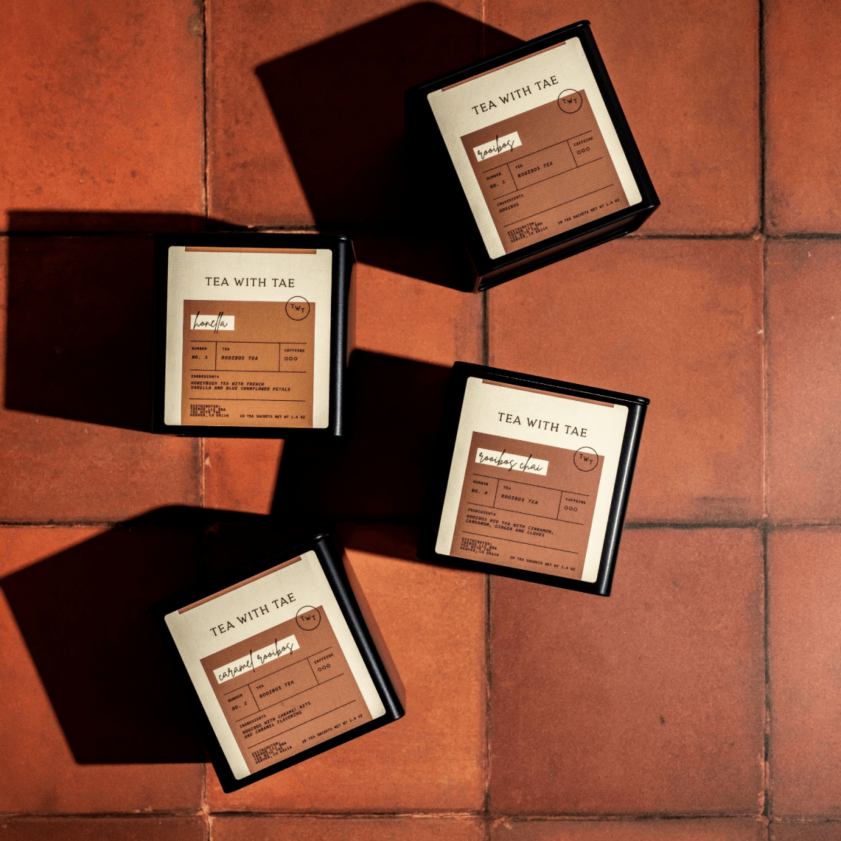 Caramel Rooibos Tea Tin Gift (20 tea sachets)