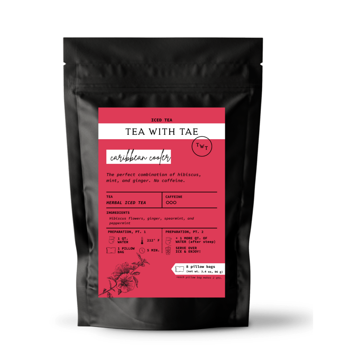 Caribbean Cooler Iced Herbal Tea Pouch