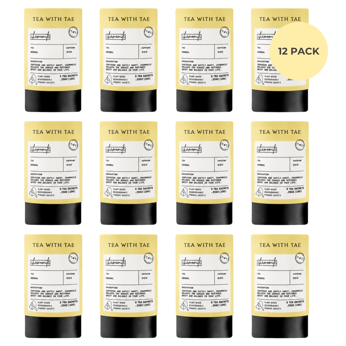 Chamomile Mini Tea Tube (5 tea bags)
