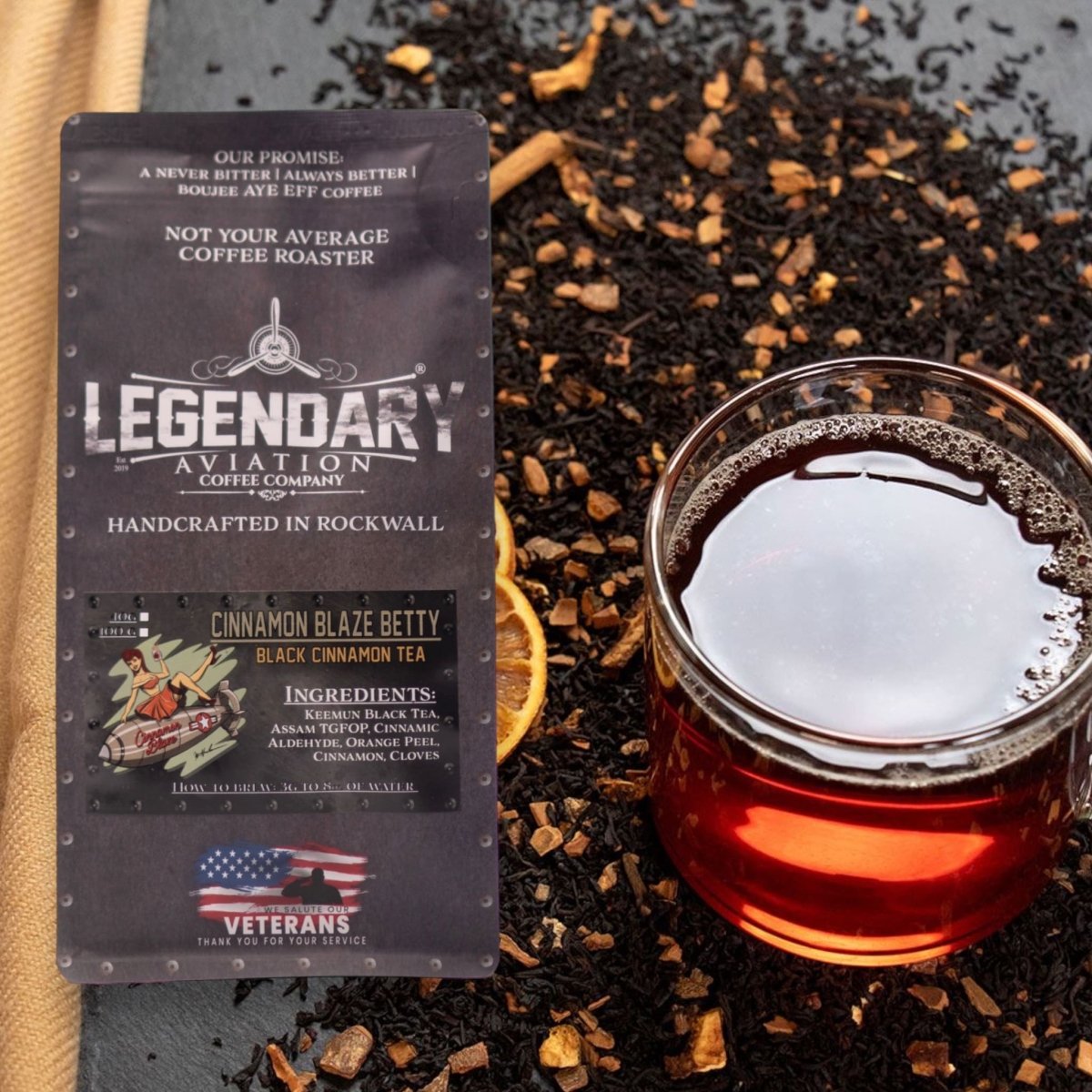 Cinnamon Blaze Betty | Black Cinnamon Loose Leaf Tea