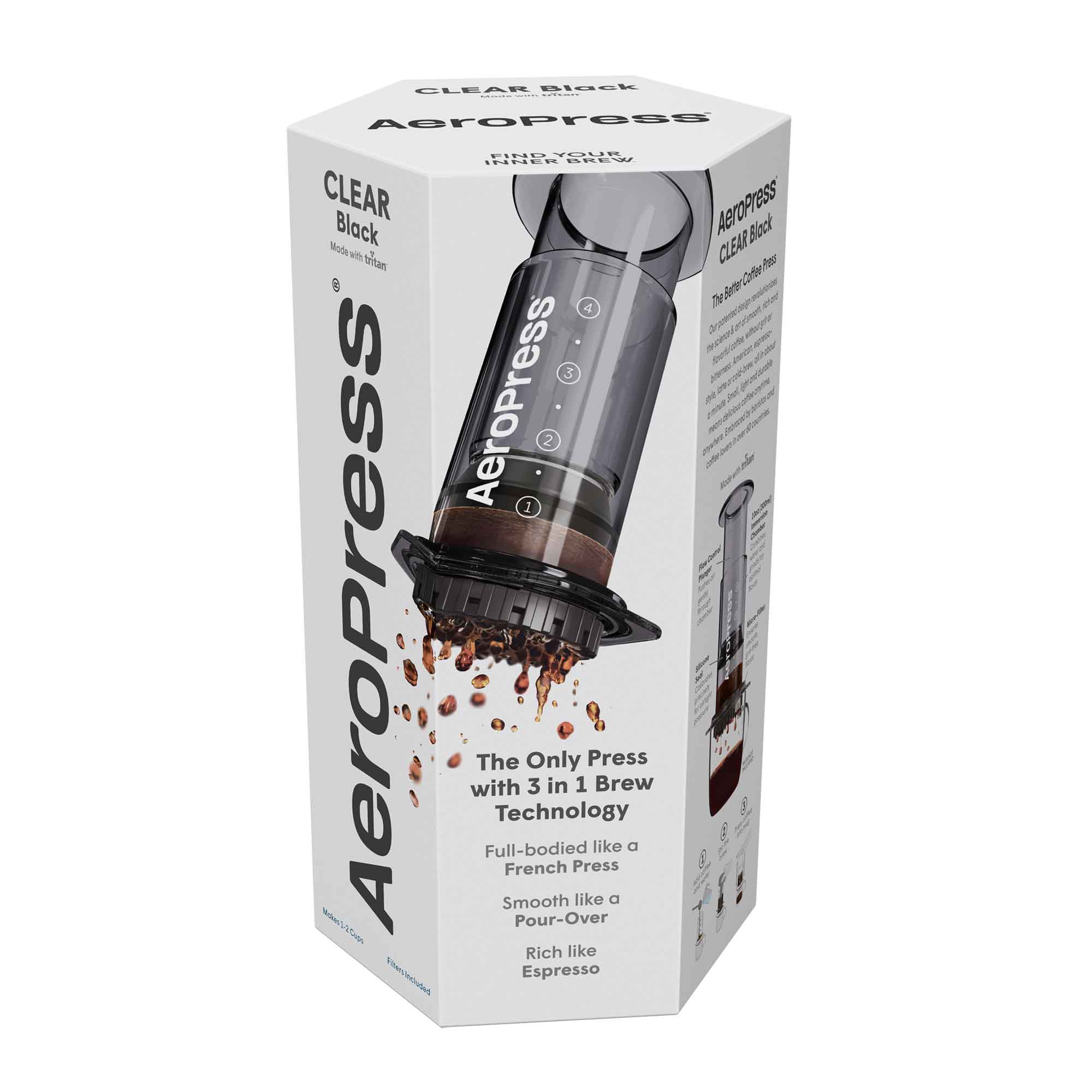 AeroPress Clear Coffee Maker - Black