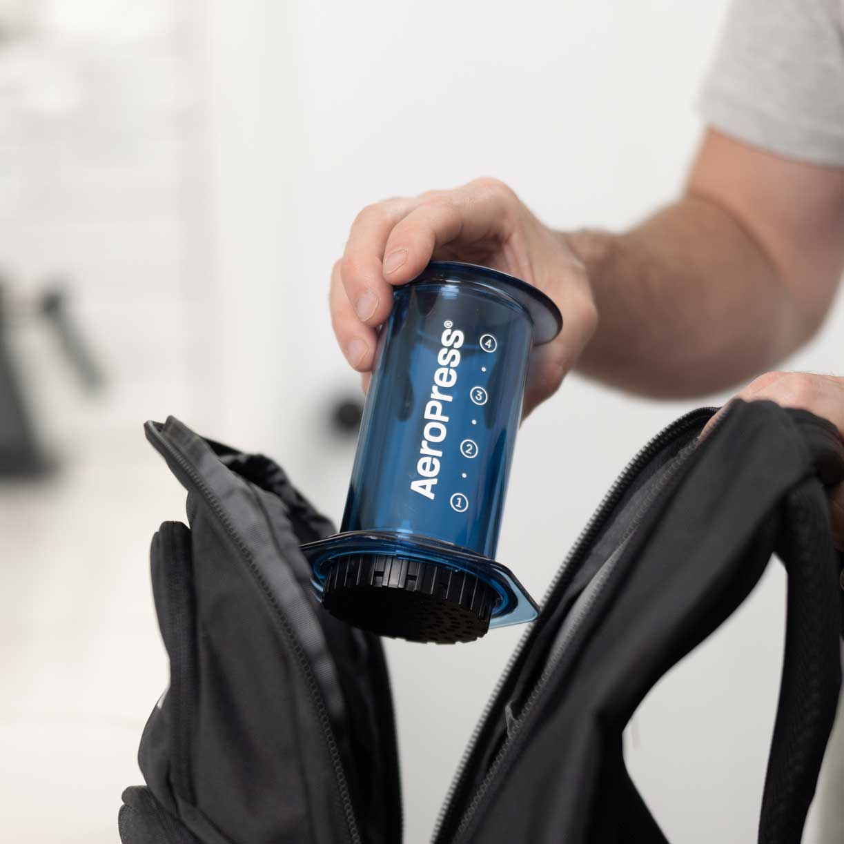 AeroPress Clear Coffee Maker - Blue