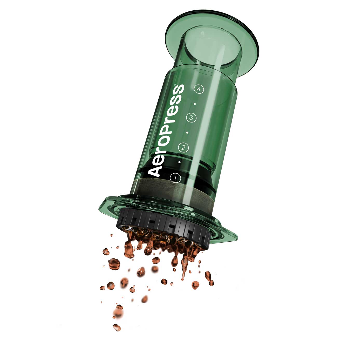 AeroPress Clear Coffee Maker - Green