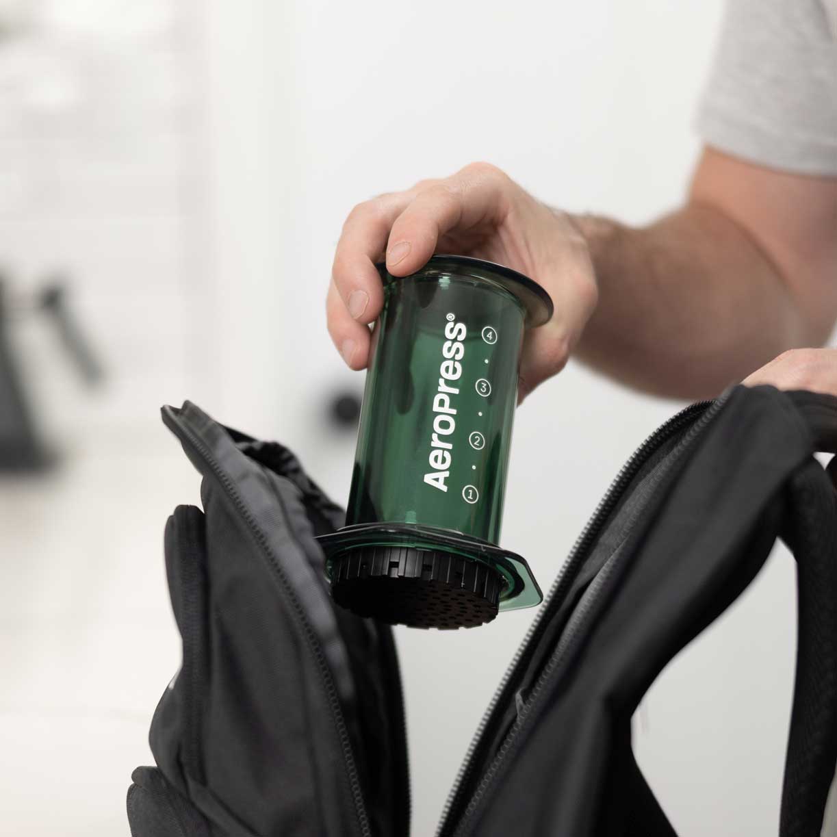 AeroPress Clear Coffee Maker - Green