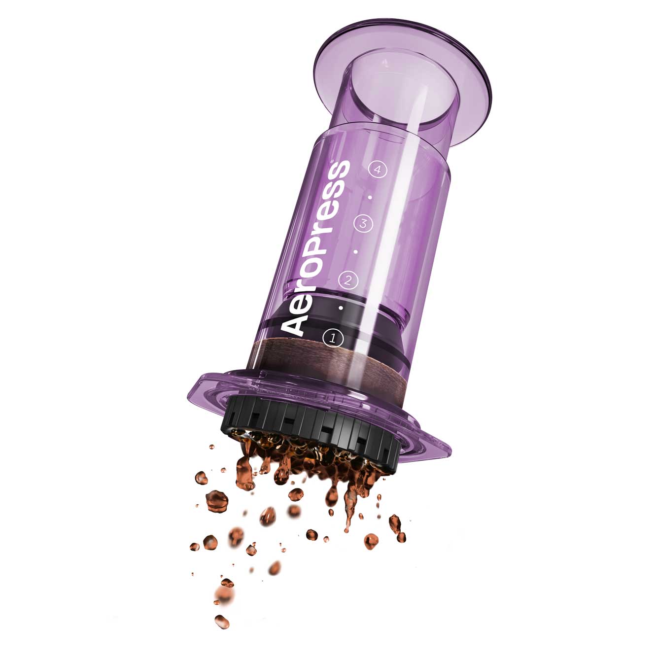 AeroPress Clear Coffee Maker - Purple