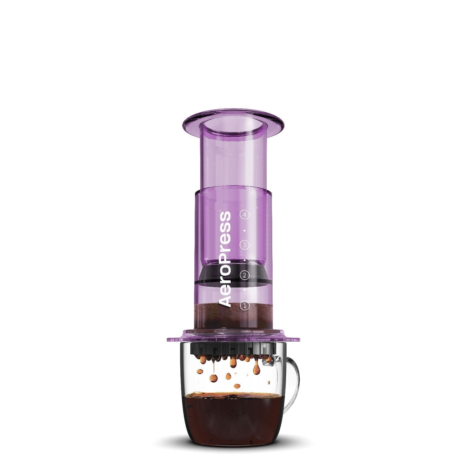 AeroPress Clear Coffee Maker - Purple