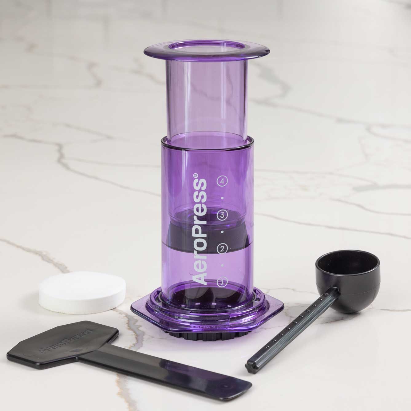 AeroPress Clear Coffee Maker - Purple