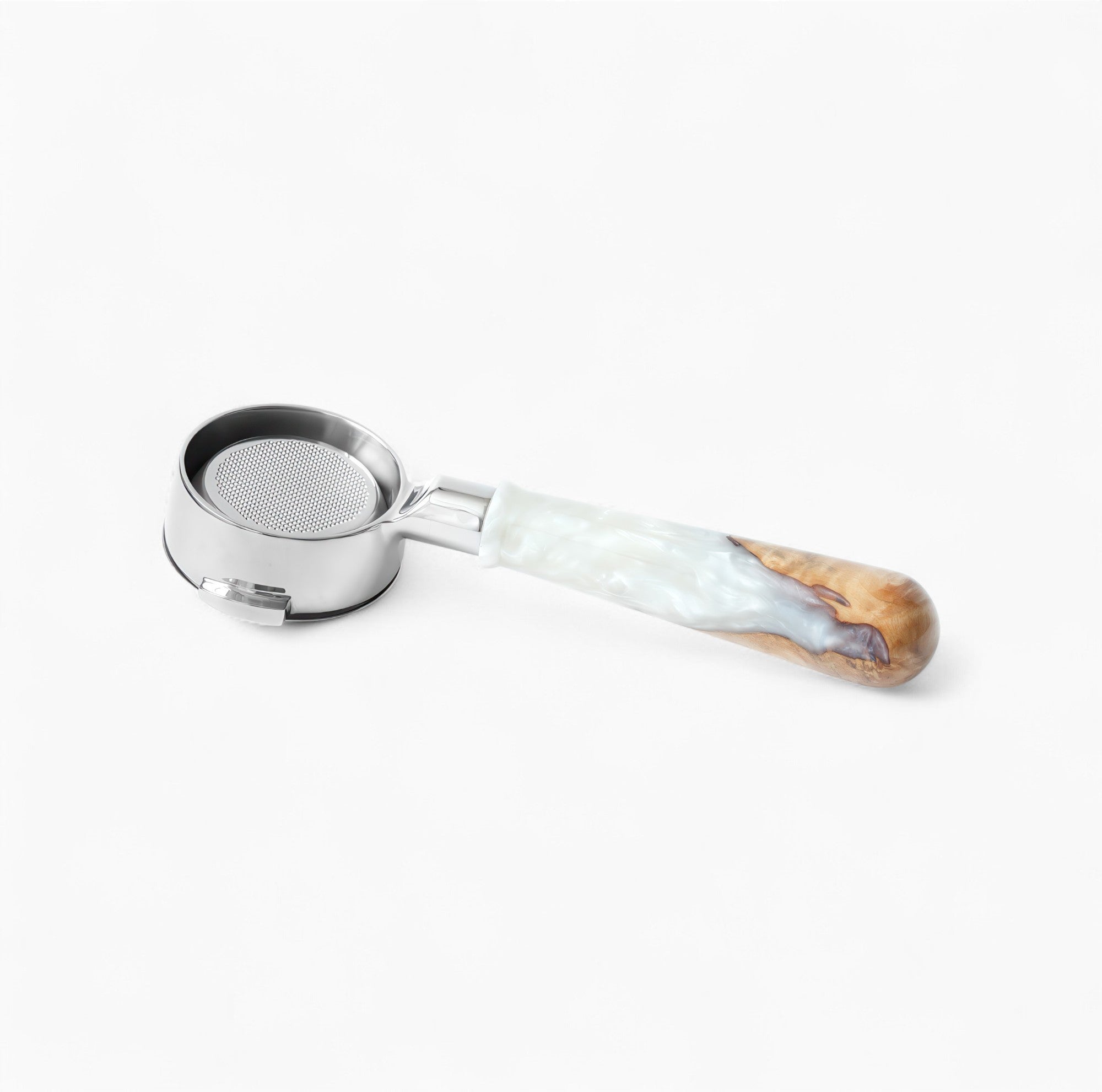 Walnut & Resin Handle Bottomless Portafilter