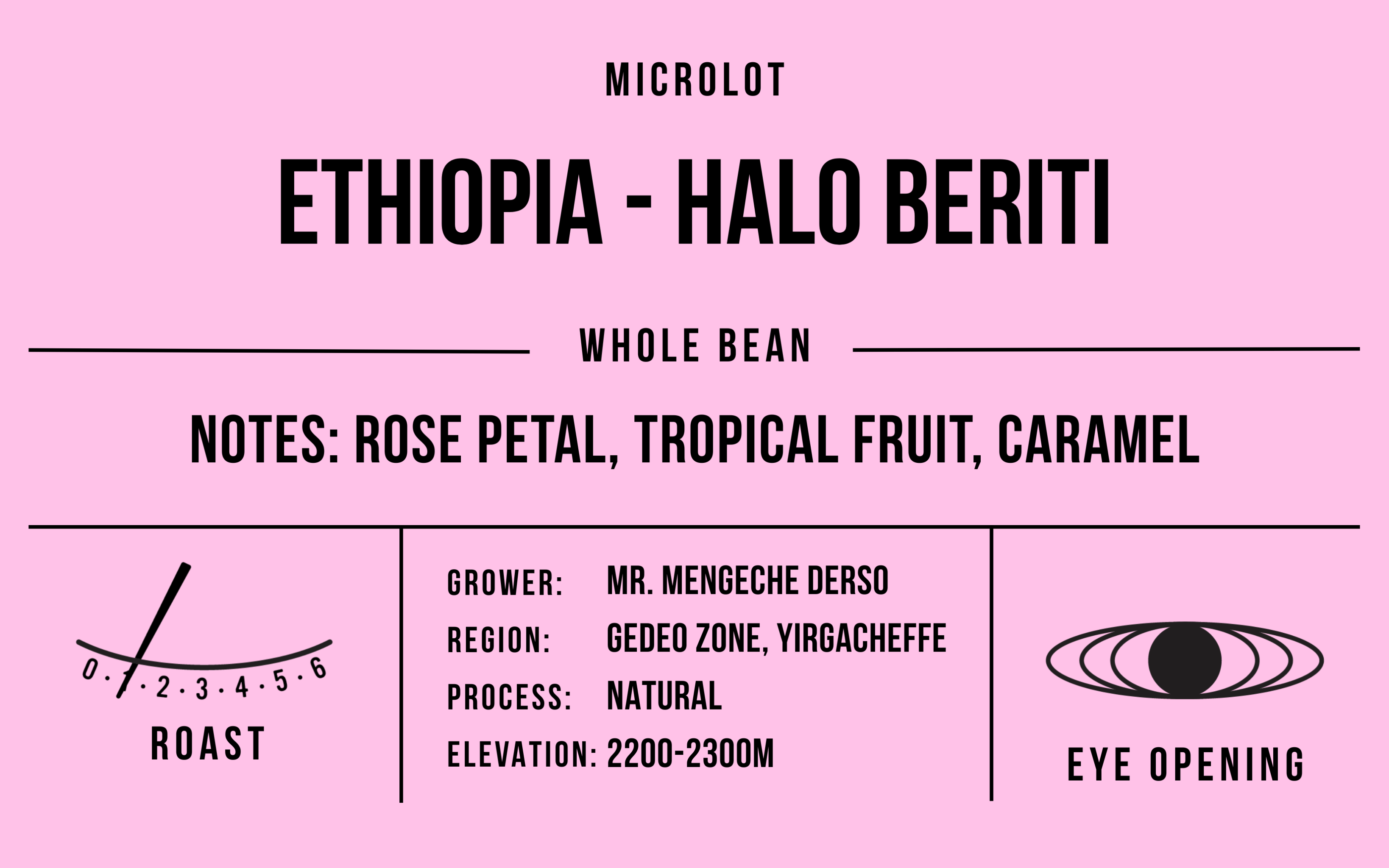 Ethiopia Halo Beriti, Natural Processed, Light Roast - Single Farmer