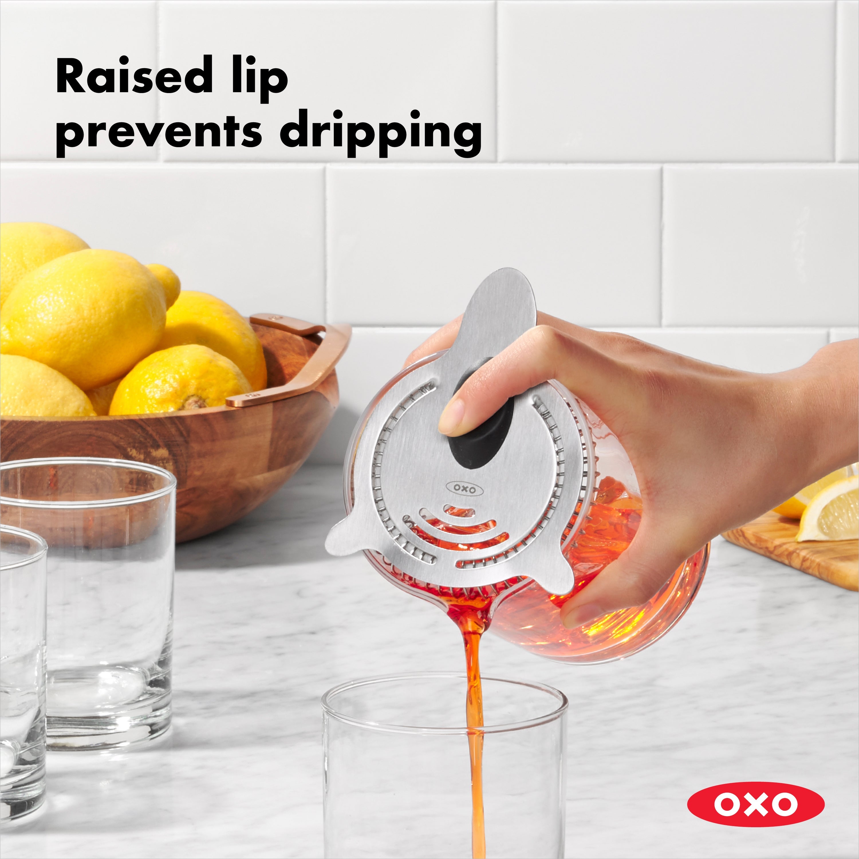 OXO SteeL Cocktail Strainer