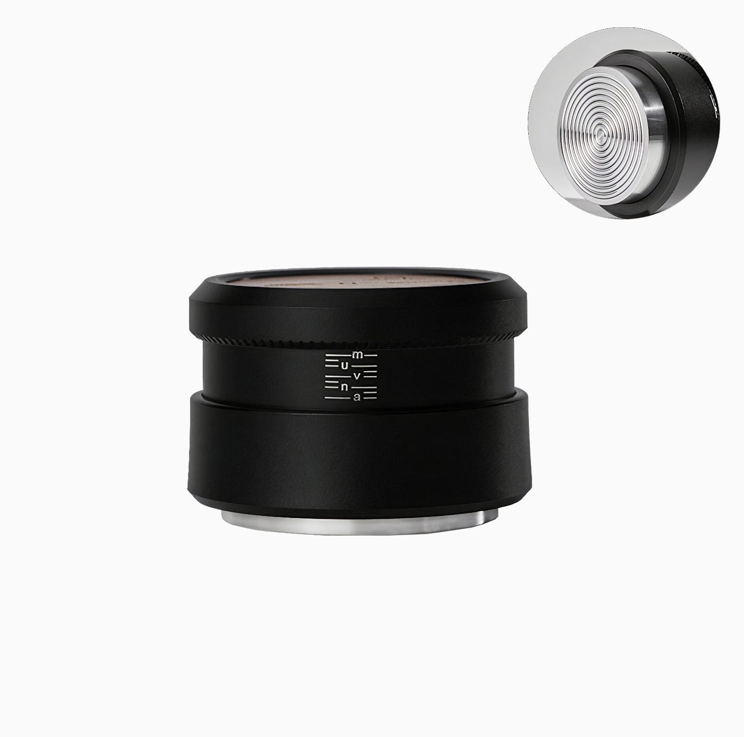 Gravity Tamper and Distributor with Wooden Lid