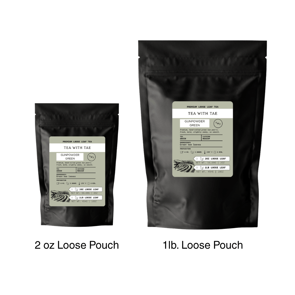 Gunpowder Green Loose Leaf Tea Pouch (2oz. or 1lb.)