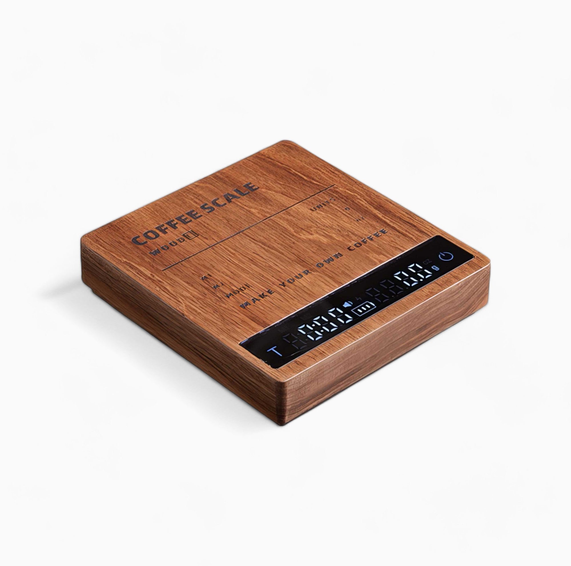 High Precision Wooden Coffee Scale with Touch Sensor