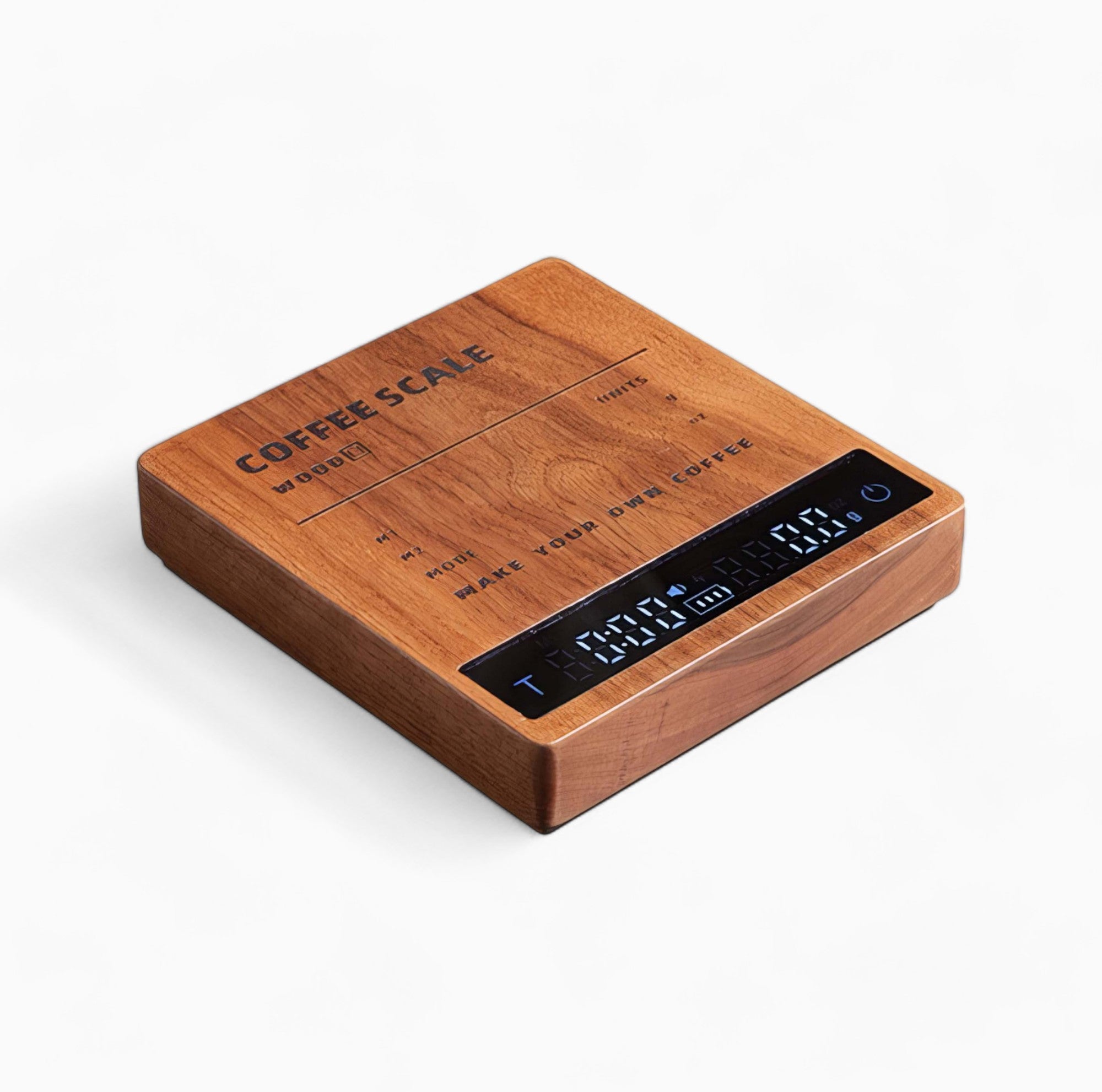 High Precision Wooden Coffee Scale with Touch Sensor